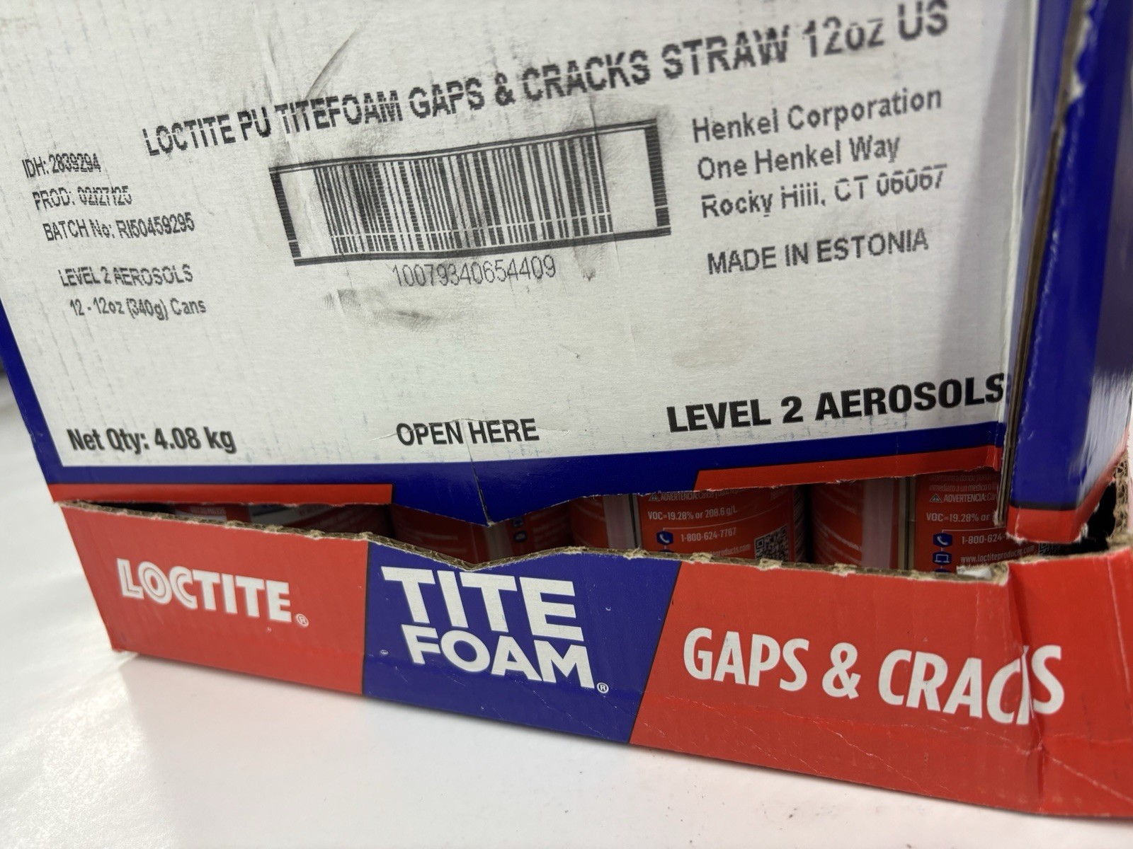 12 Cans (12oz each) Loctite Tite Foam Insulating Foam Sealant Gaps & Cracks