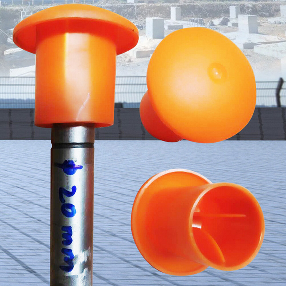 500PCS Rebar Mushroom Safety Caps | For Rebar #3 to #8 | Concrete Stakes USA