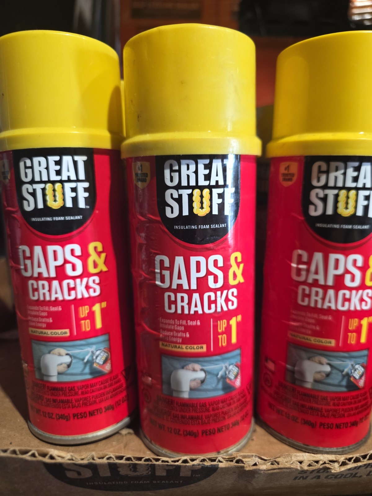 Dow Chemical 157901 Gaps and Cracks Spray Foam Insulation – 12oz (Pack Of 12)