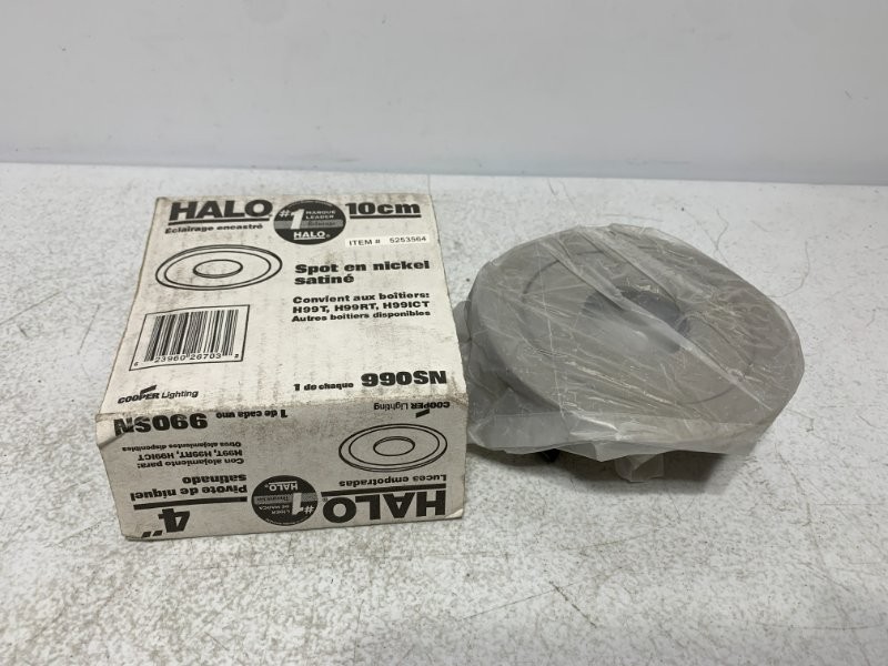 Halo 990SN Pinhole Trim 4″ Satin Nickel