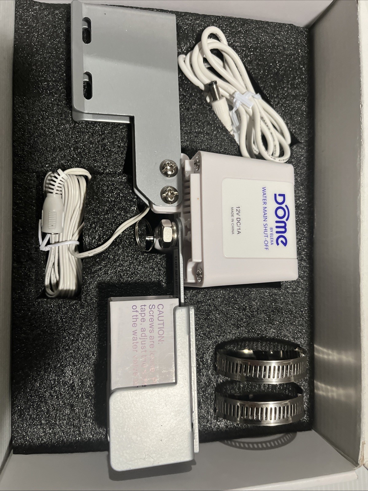 new Dome DMWV1 Z-Wave Smart Water Shut-Off Valve Leak Control NEW