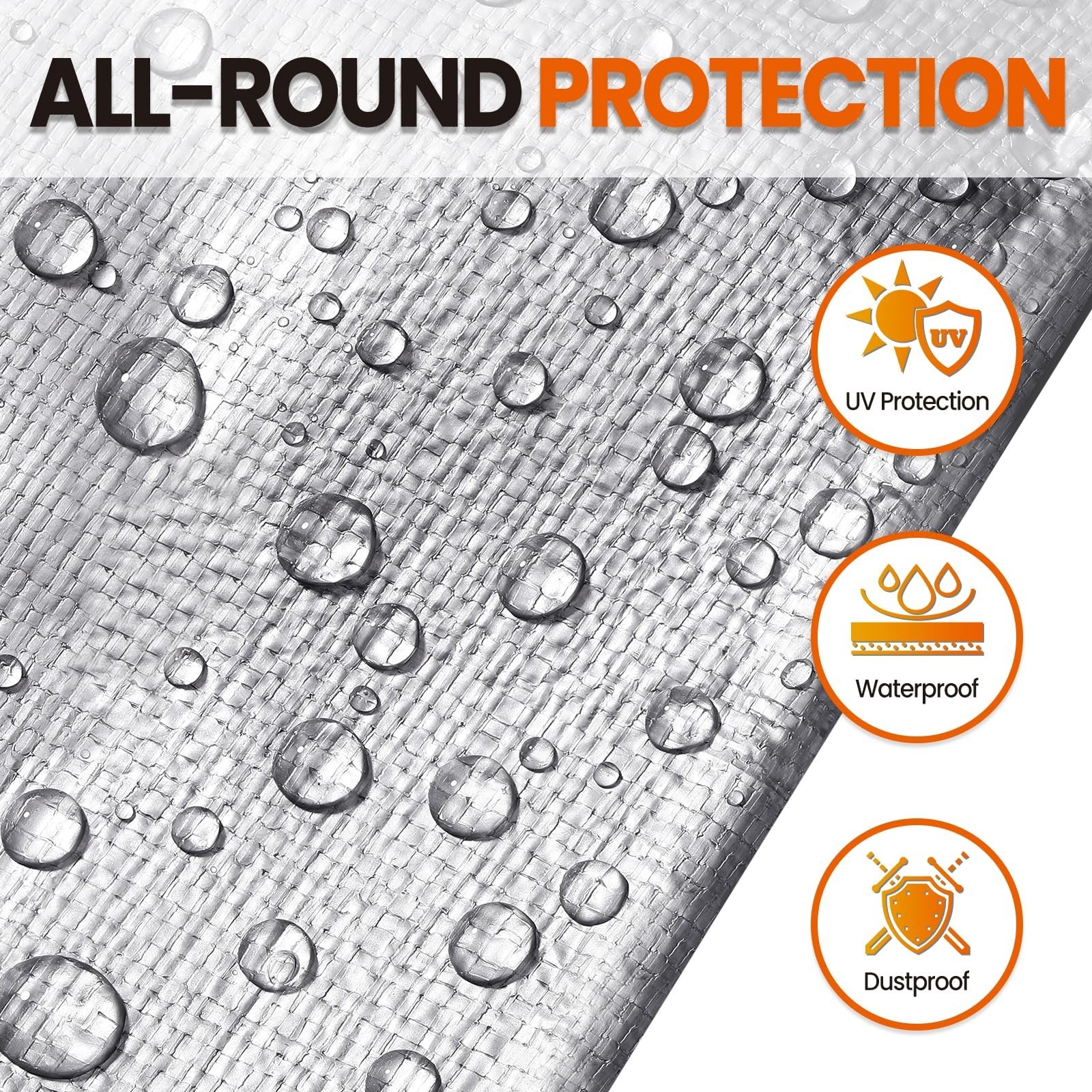 12×20 FT Tarp Waterproof, 16 Mil Tarps Heavy Duty Waterproof Multipurpose Pro…