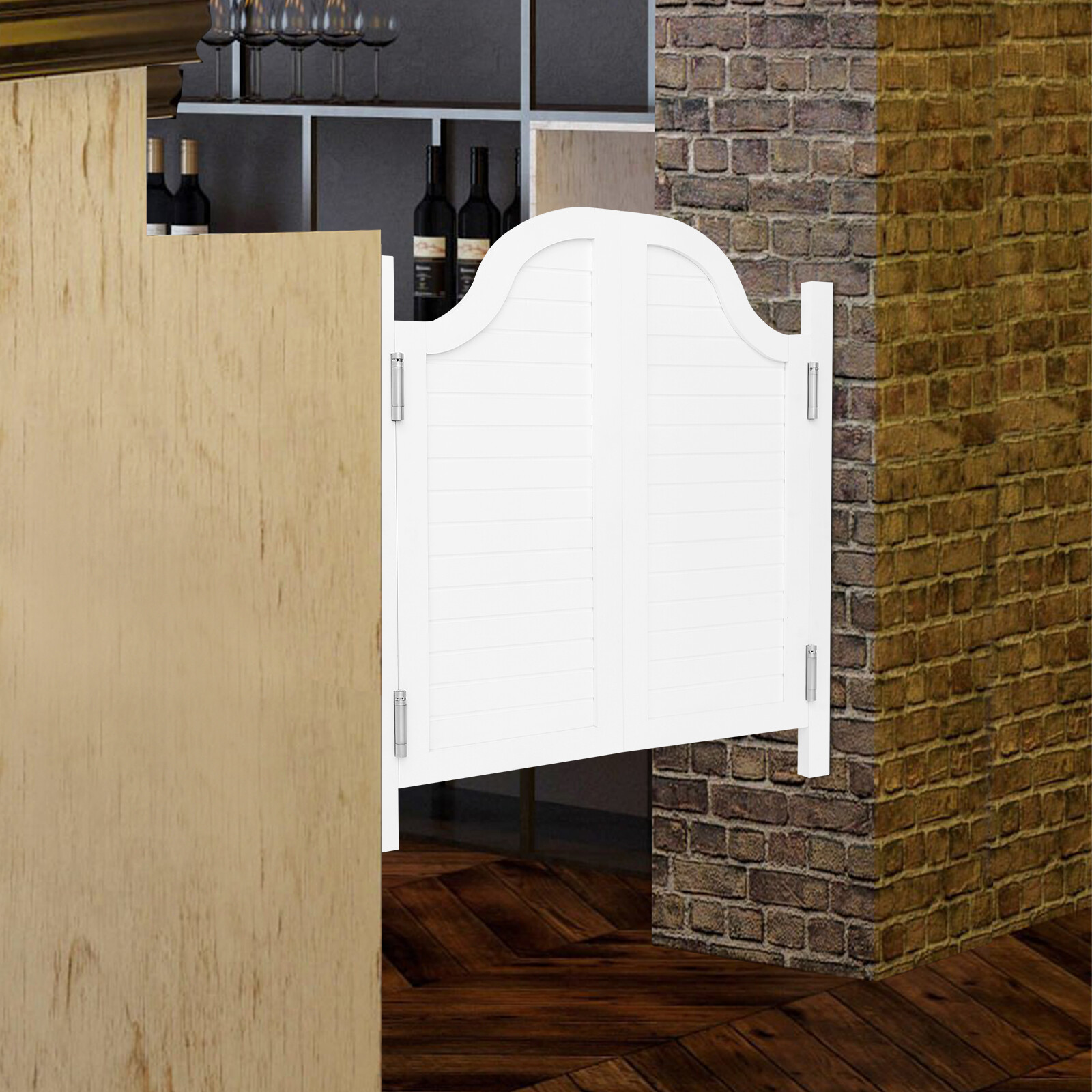 Partition Door Swing Solid Wood Door Partition Door for Shop Entrance White NEW