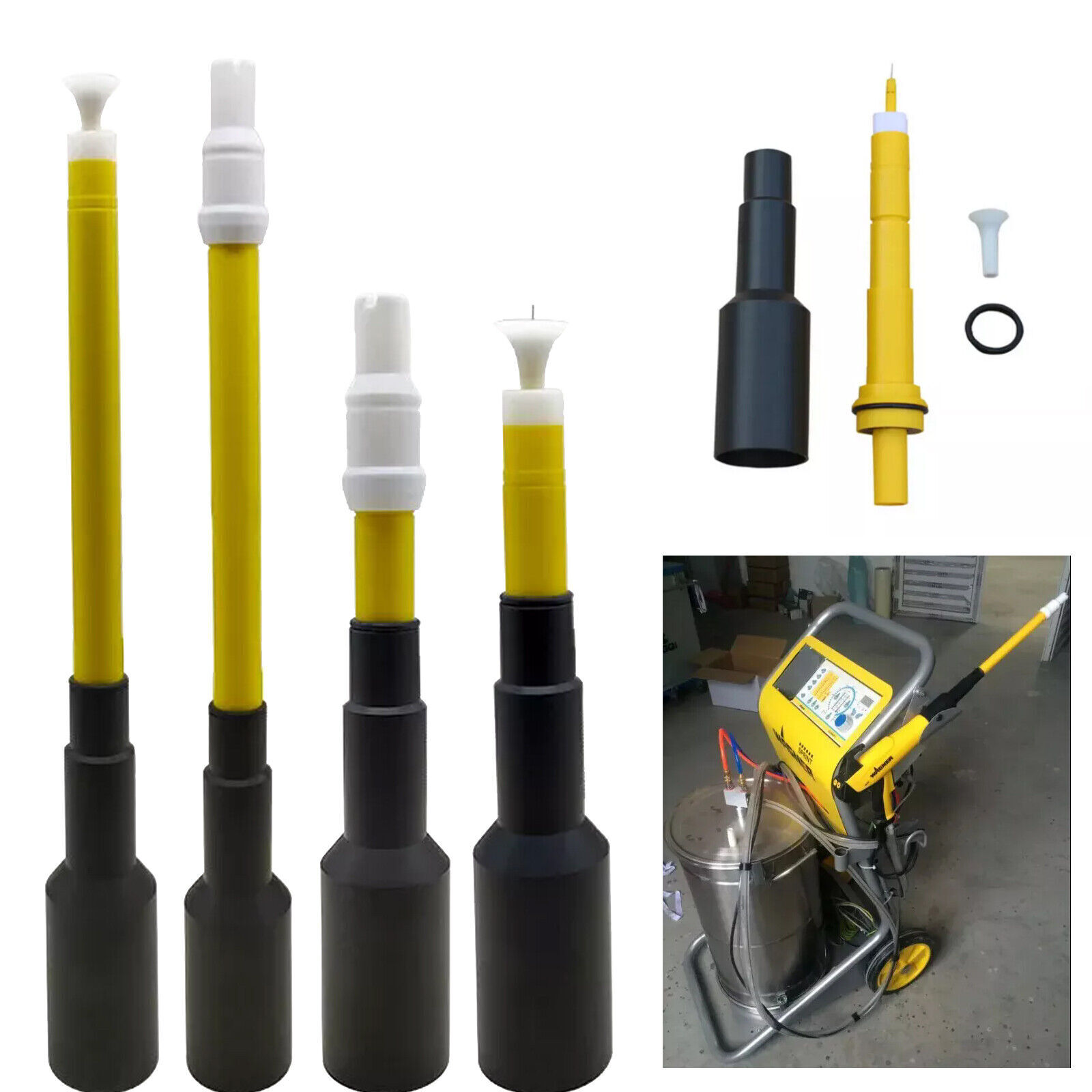 150mm 300mm 600mm Discharge Needle Extension Bar For Wagner PEM X1 Spray Gun