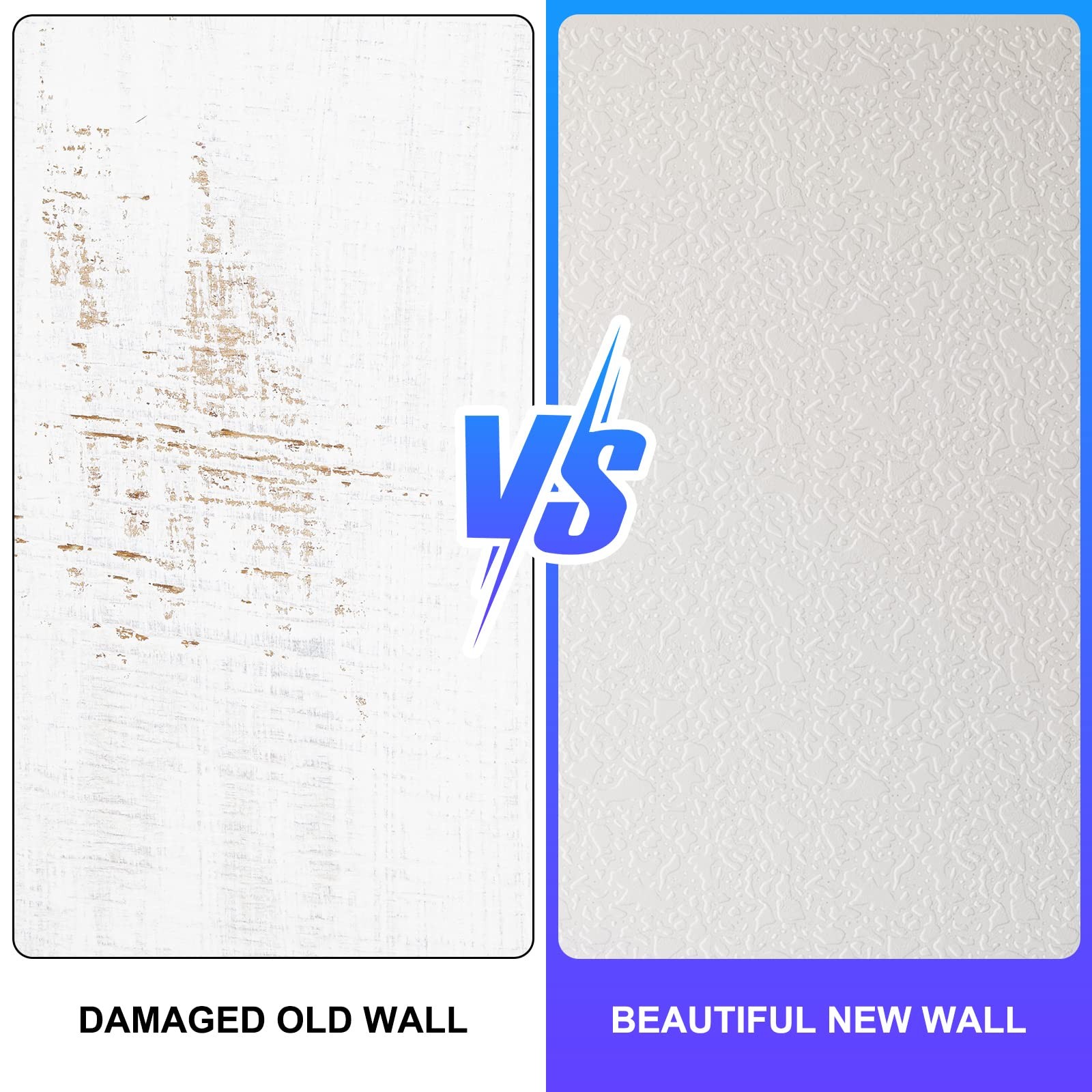 3 Pieces Knockdown Texture Spray Stencil Drywall Repair Tool Knockdown Textur…