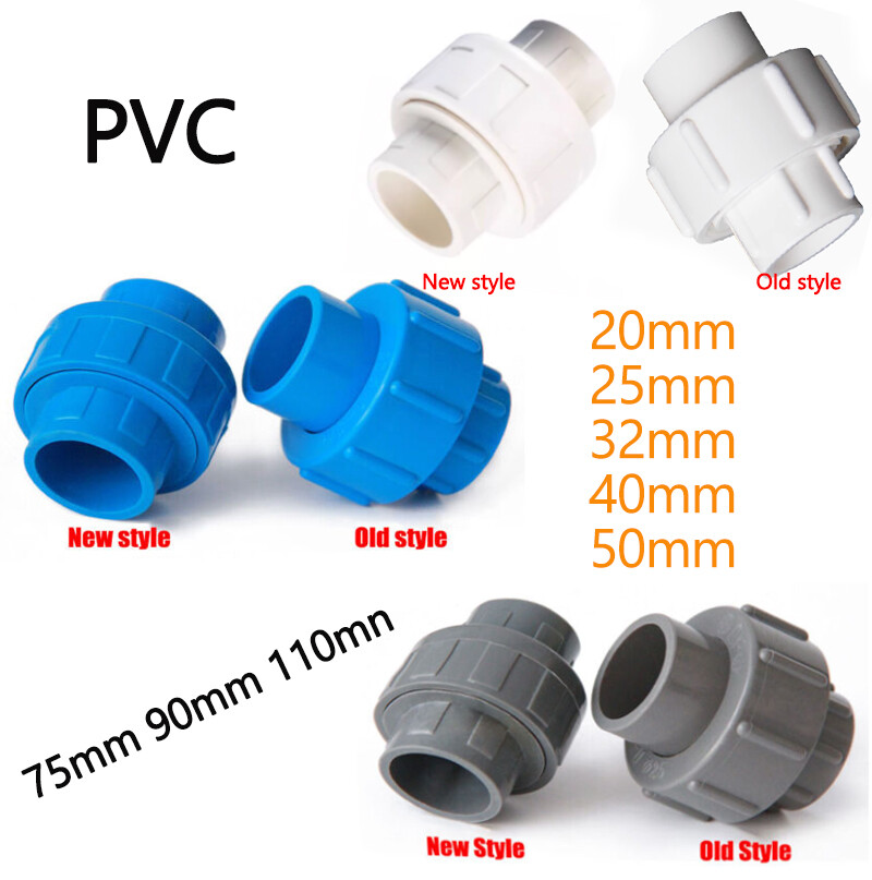 20mm-110mm PVC Pipe Union Connector Joint Weld Solvent Pressure Pipe Fitting