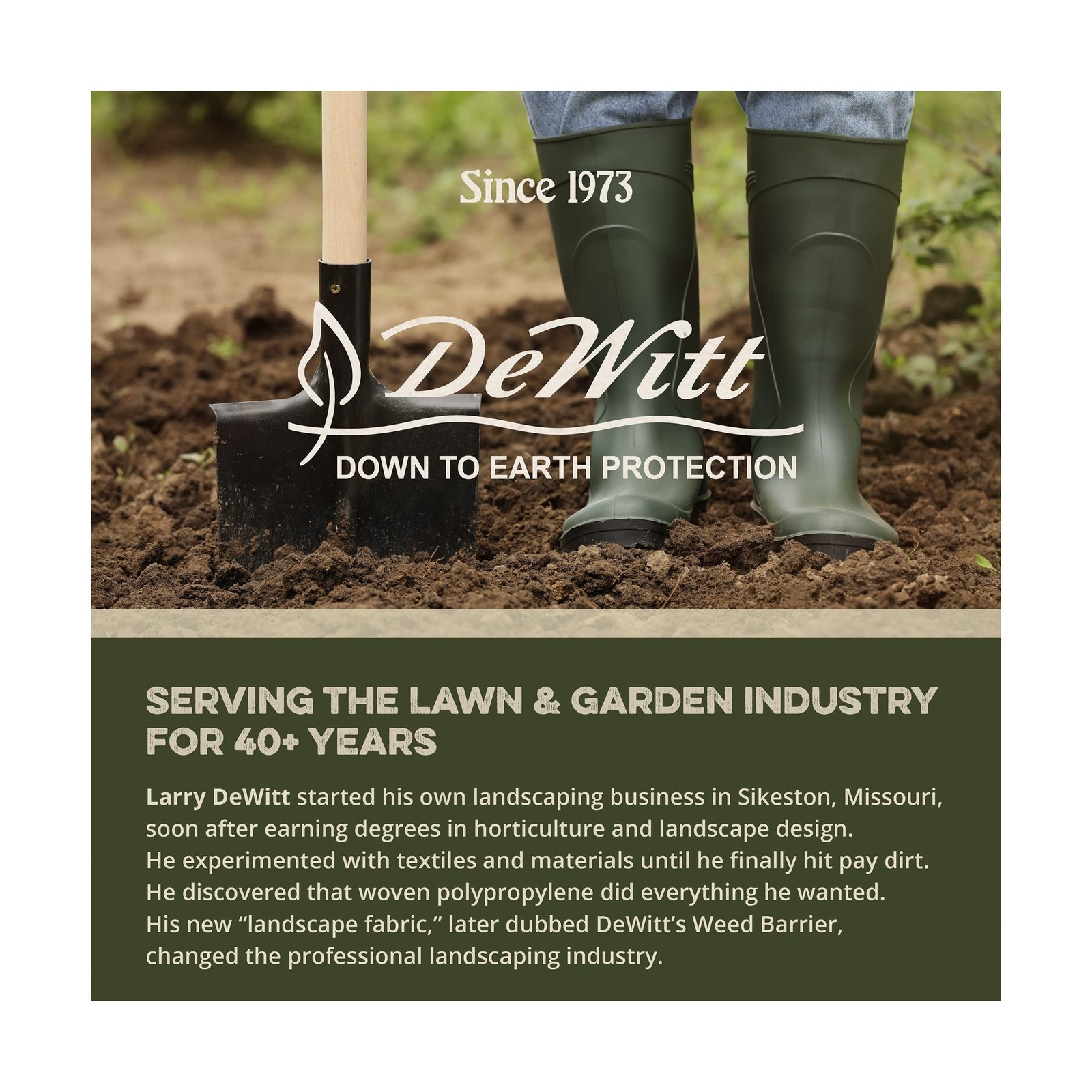 Dewitt Pro-5 Weed Barrier Fabric 5 oz, 5 x 250 Feet – Heavy-Duty Woven Lan