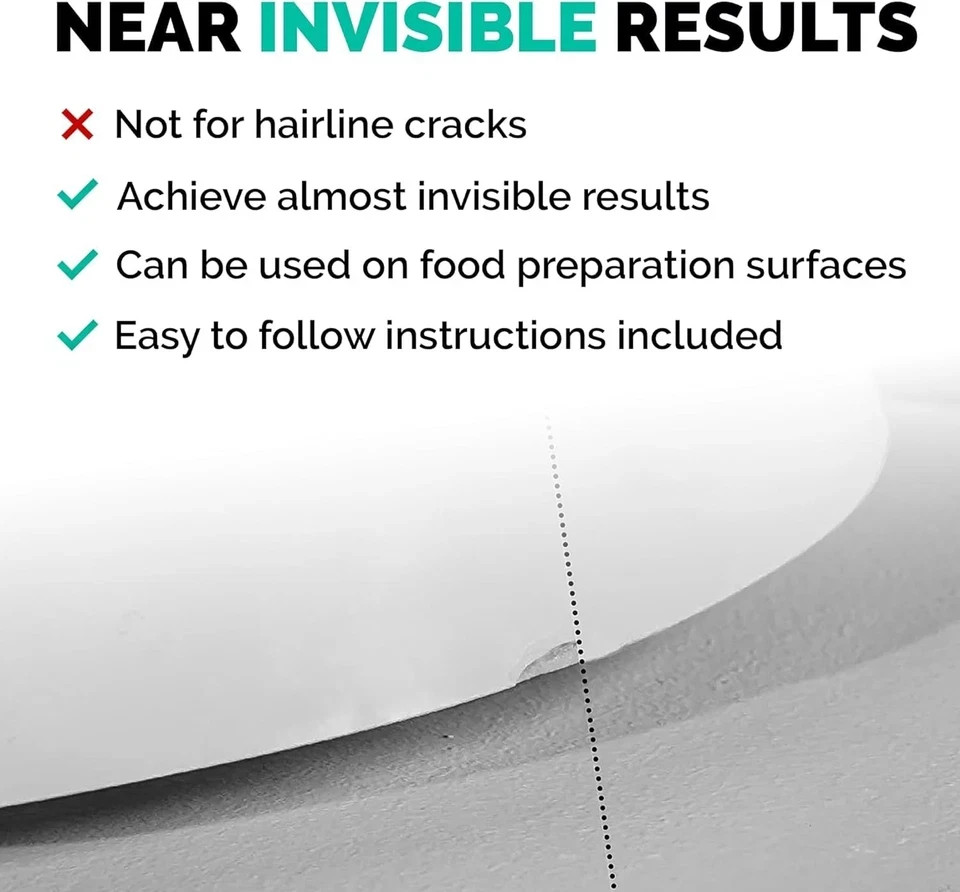 Fiberglass Tub Repair Kit (Clear, White Acrylic & Dark White Color) – Fix You