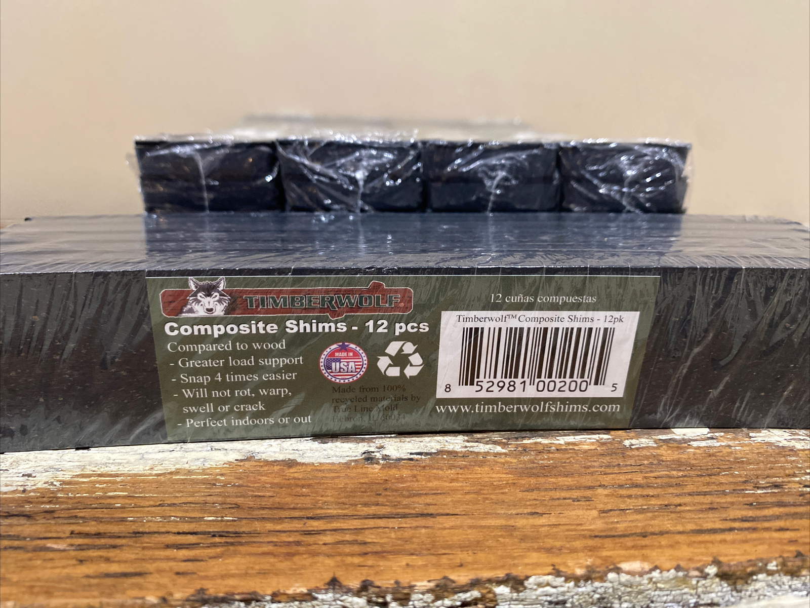 5 Pkgs TimberWolf Composite Shim Spacer 8 X 1.5 Water Rot Resistant 60 Total C3