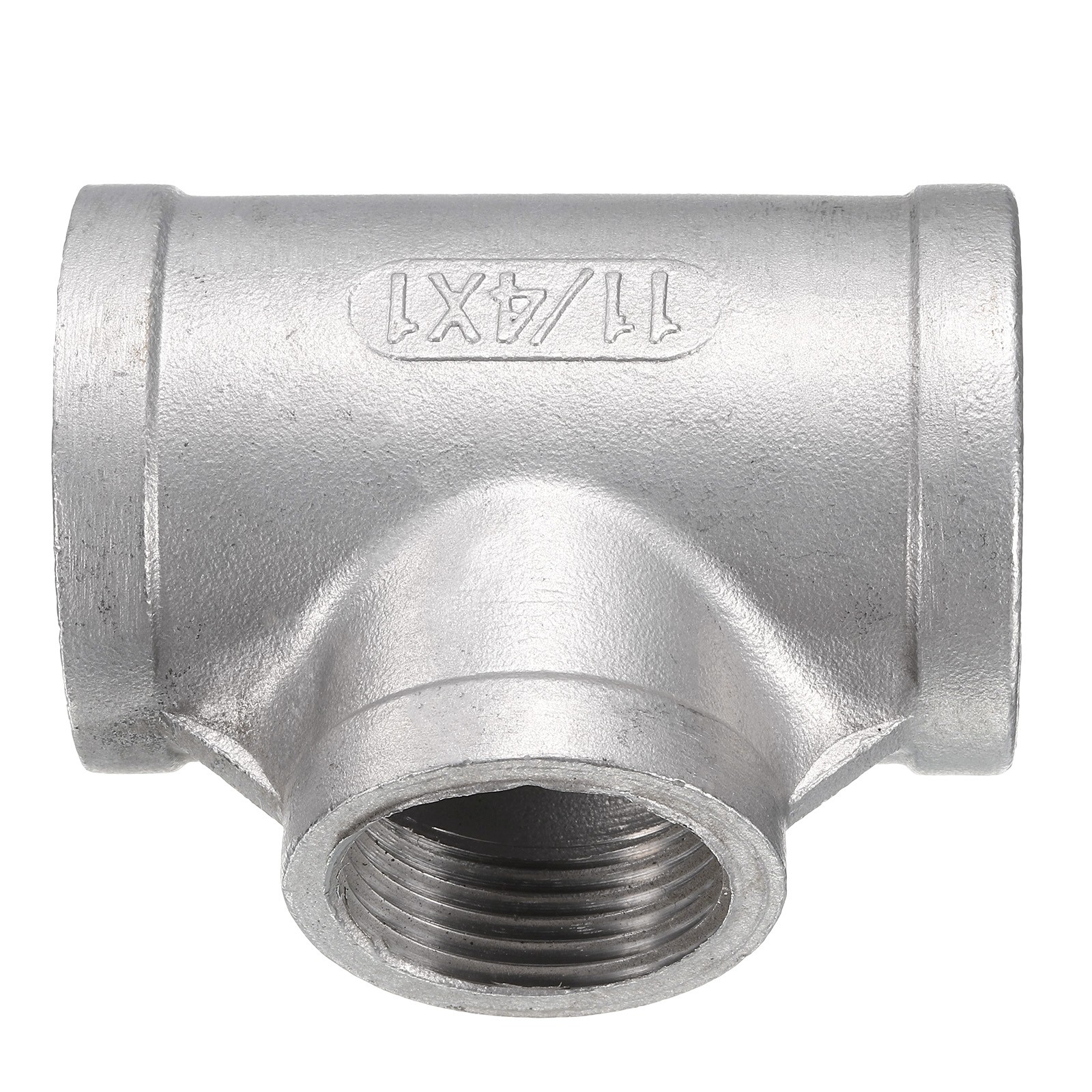Tee Pipe Fitting 1″ x 1-1/4″ x 1-1/4″ NPT Female Reducer 3 Way T-Connector