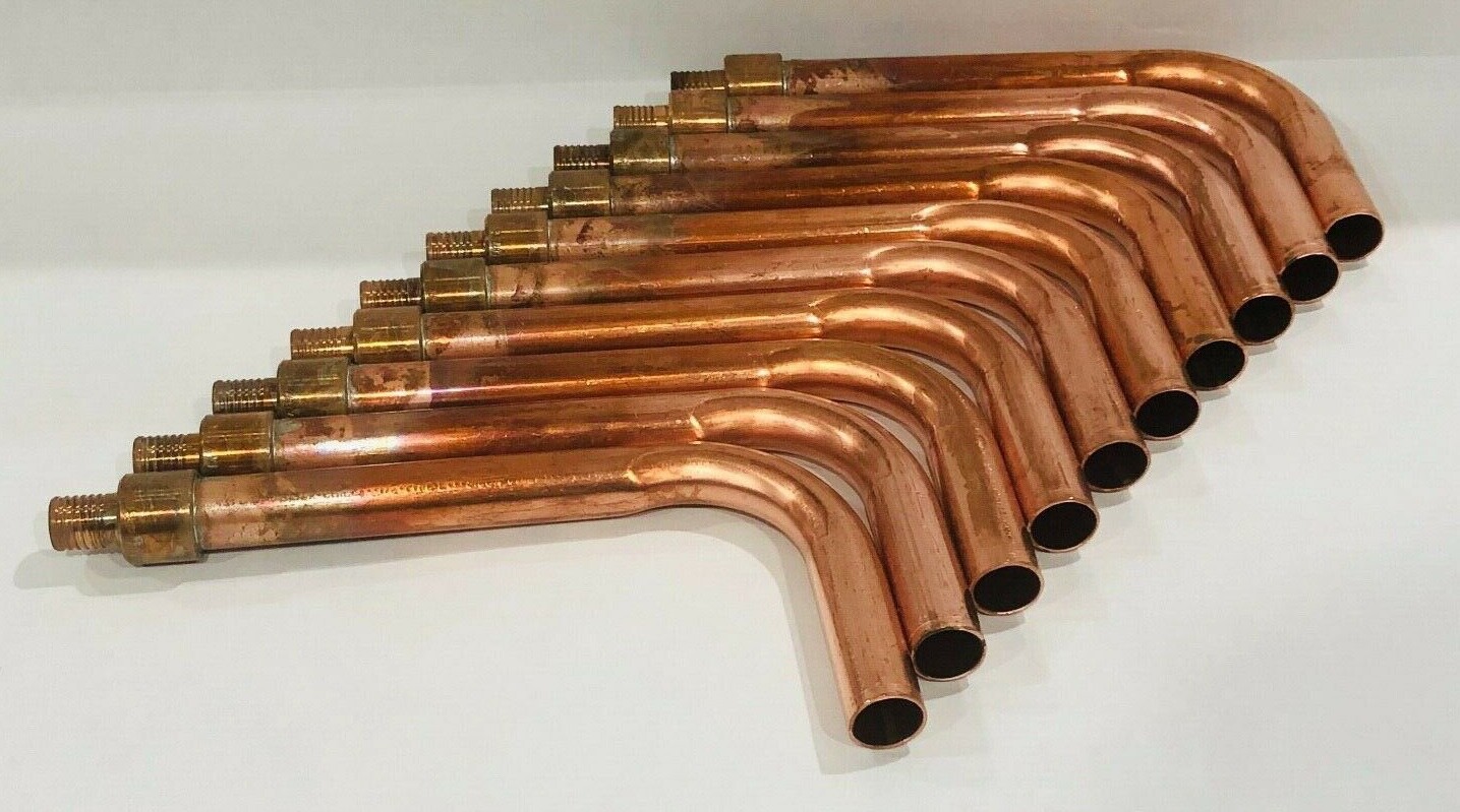(10) Viega Plumbing Copper Water Stub Out Elbow For 1/2″ PEX Tubing 3″ X 6″
