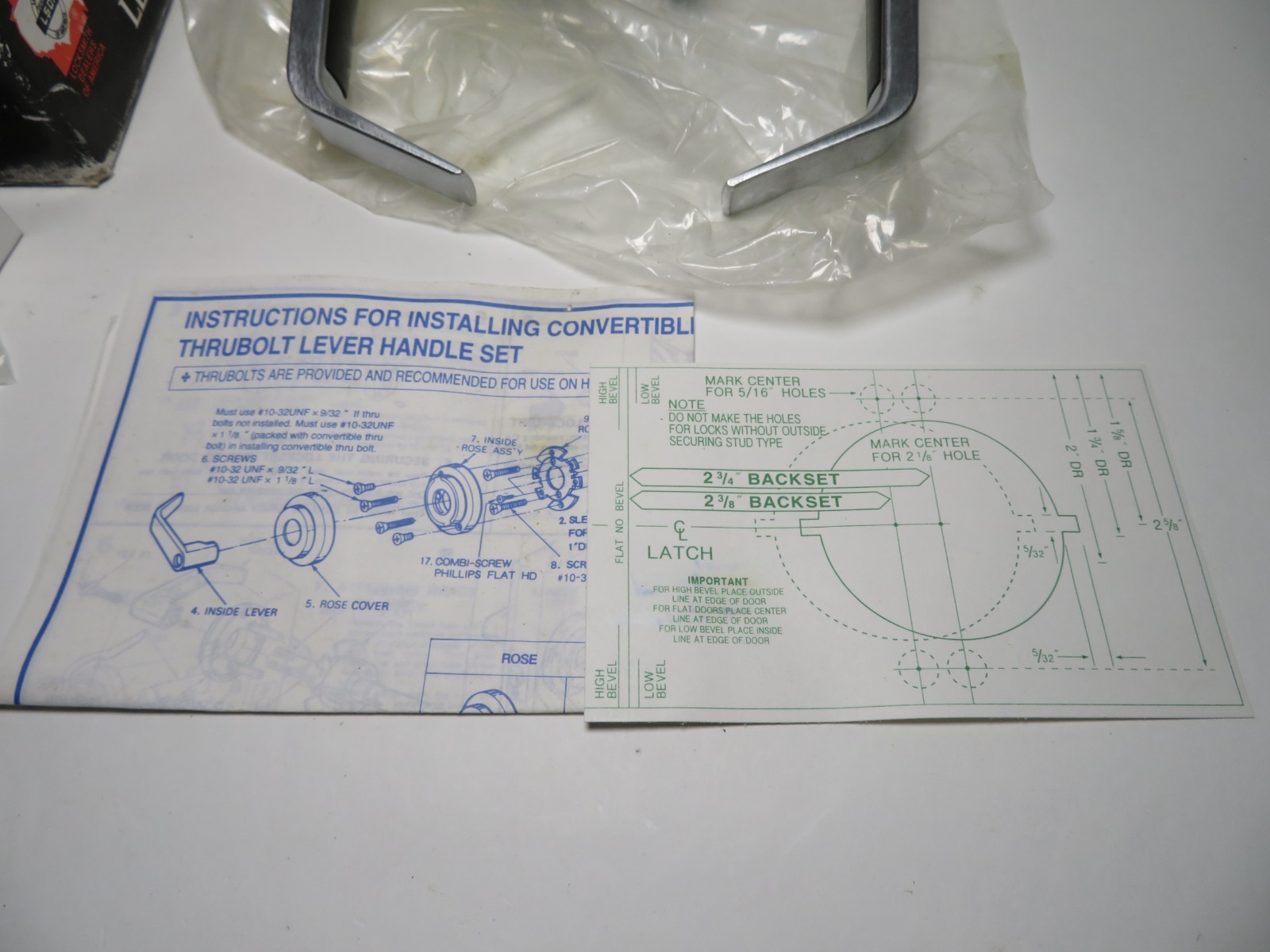 LSDA Cylindrical Leverset L100 Entrance 26D – ANSI (NOS)