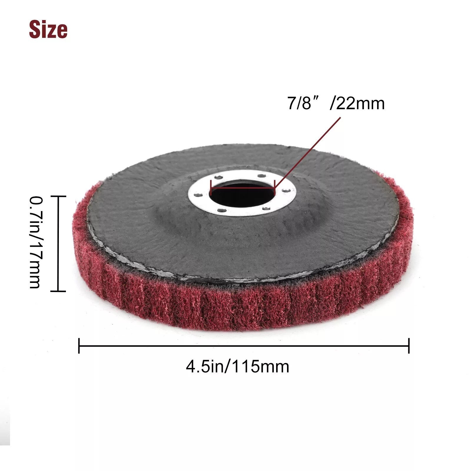 24PCS 4.5″ Nylon Flap Discs 180 320 Grit Surface Conditioning Wheel