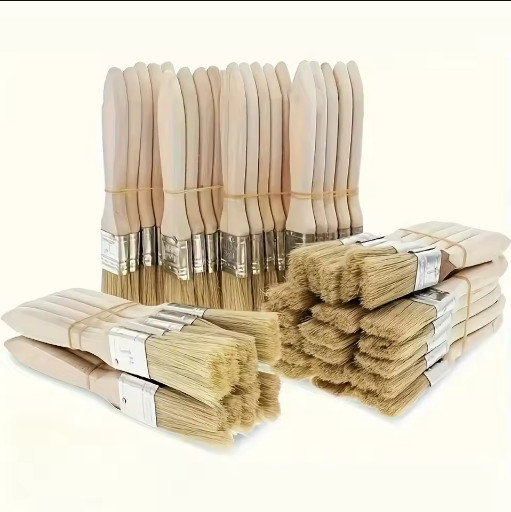 10 Pack – 1 Chip Brushes for Paints, Stains, Varnishes, Glues & Gesso