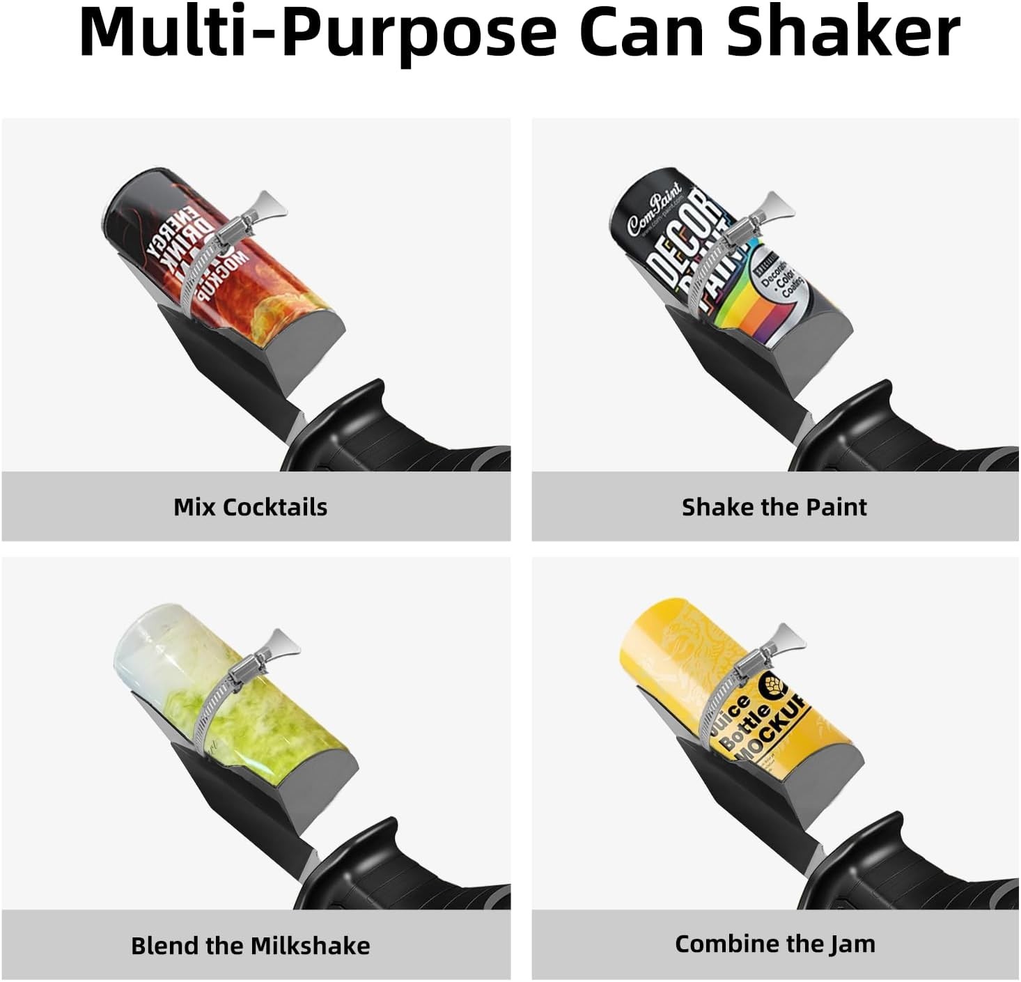 One-Click Adjustable Paint Can Shaker for Reciprocating Saw – Efficient Mixing