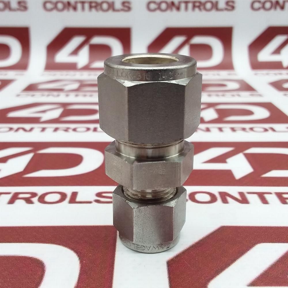 SS-810-6-6 | Swagelok | Reducing Union, 1/2 Inch x 3/8 Inch Tube OD, No Box