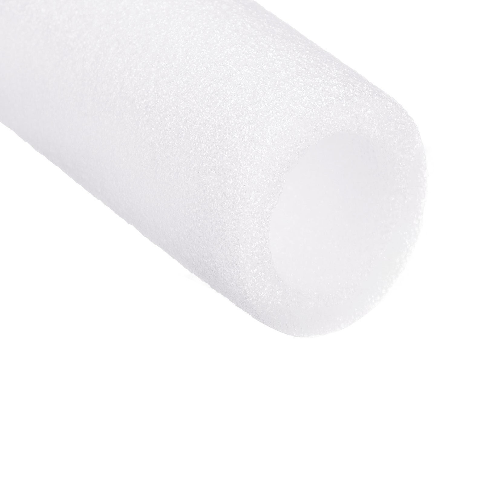 Pack of 2,Foam Tube Sponge Protective Sleeve Heat 20x30mm/0.8″ ID 1.2″ OD White