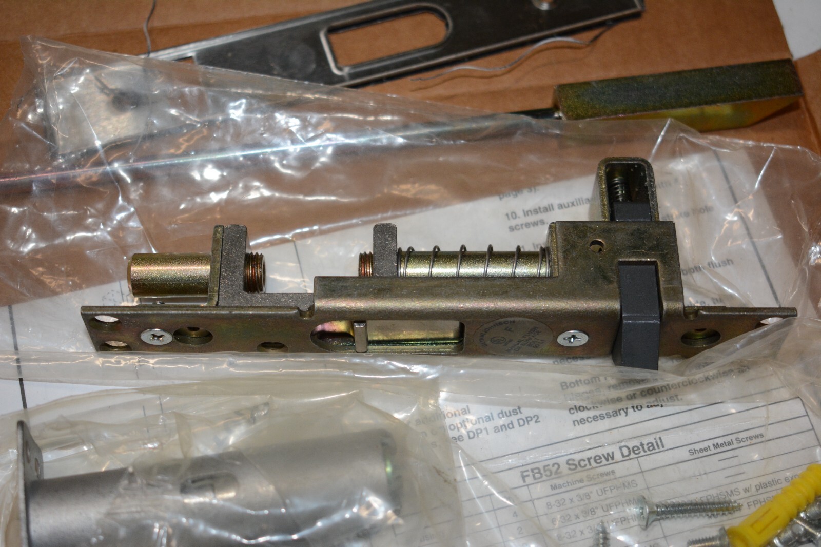 Glynn-Johnson Top Bolt with Auxiliary Fire Latch FB52 US26D