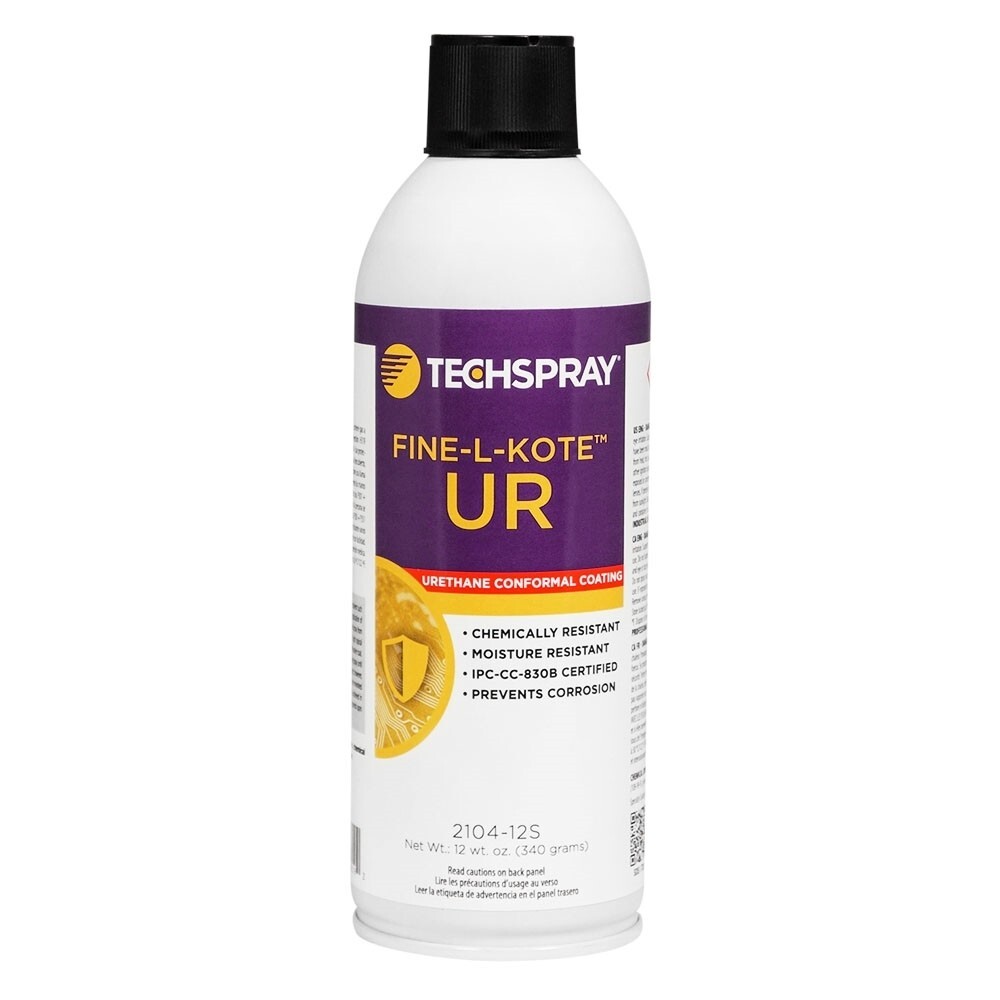 Techspray 2104-12S Fine-L-Kote UR Urethane Conformal Coating – 12oz Aerosol