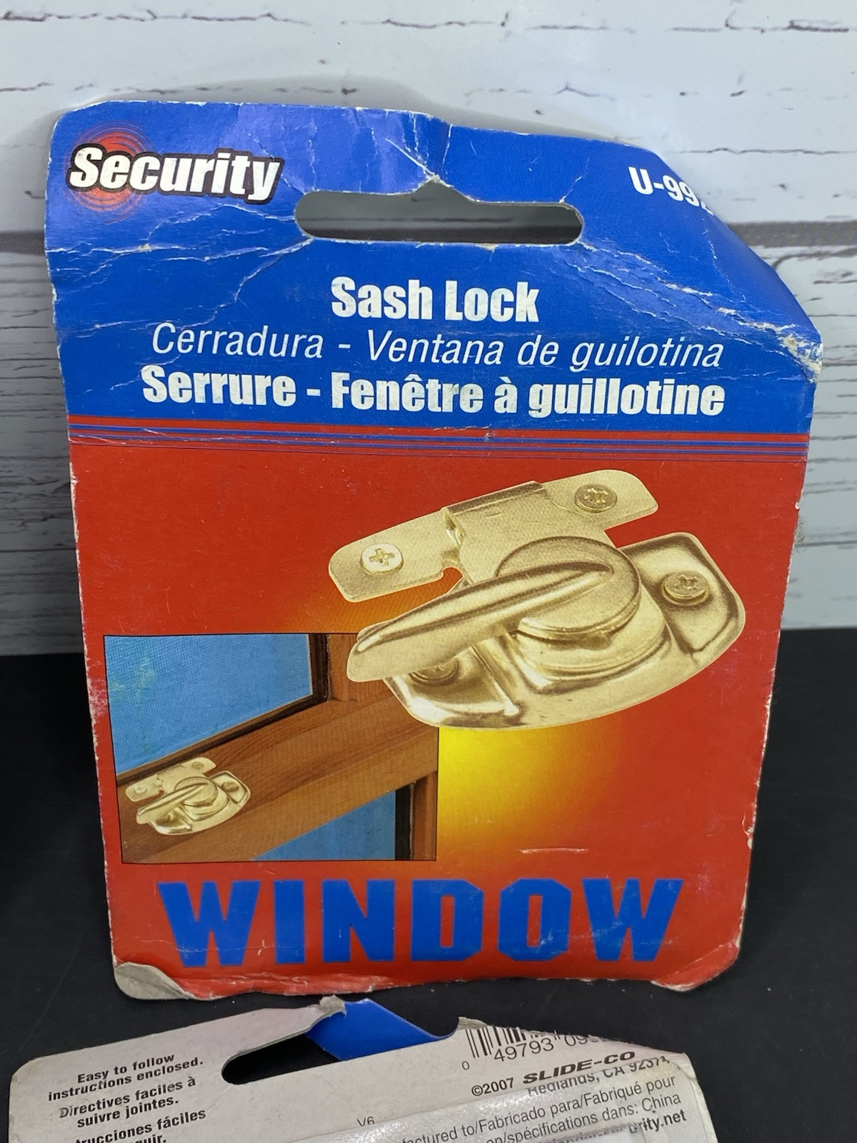 Primeline Tools U 9924 Window Lock Sash Steel Pack Of 5 Gold Brass Color