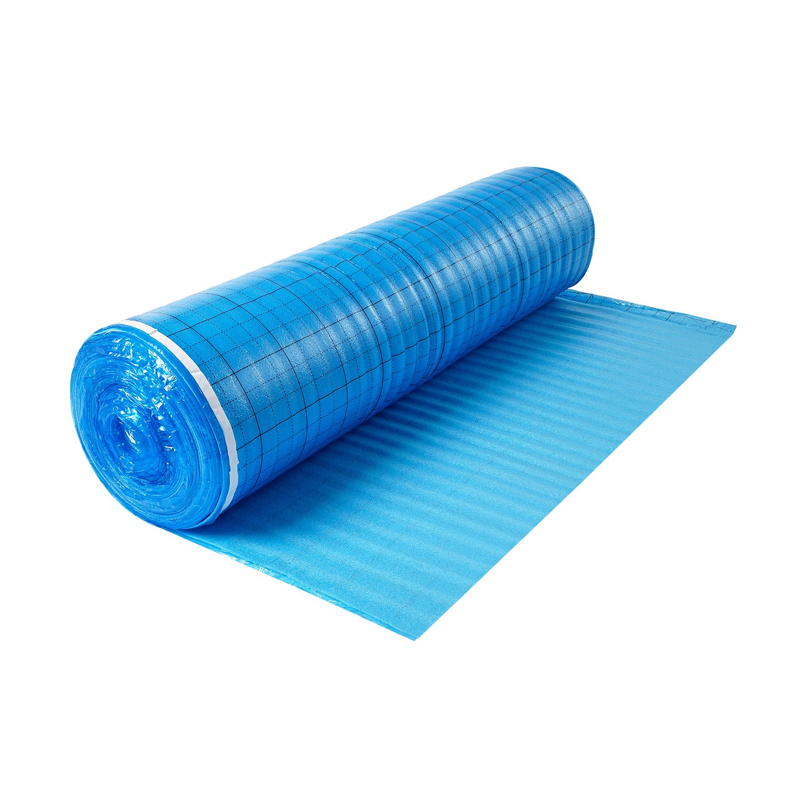 VEVOR Floor Underlayment 200 sq ft 3mm 3-in-1 Vapor Barrier for Laminate Blue