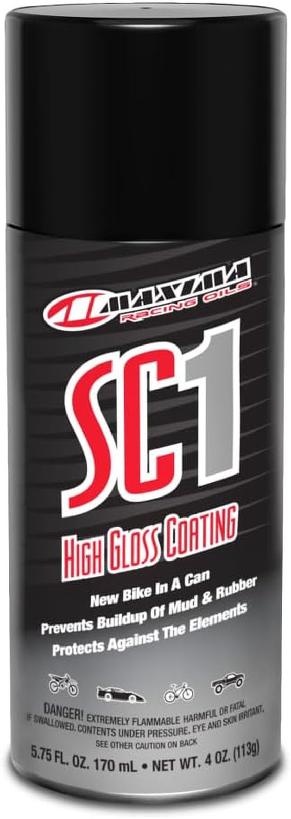 78904 SC1 Clear Coat Silicone Spray 4 Oz Aerosol Can, Single | Automotive-Clear-