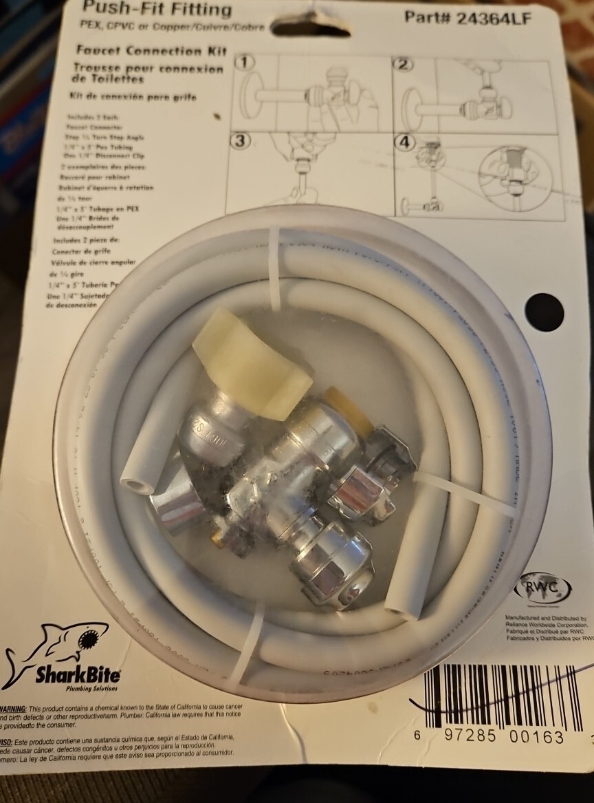 Faucet Kit/ANG Stop,No 25087, Reliance Worldwide Corp