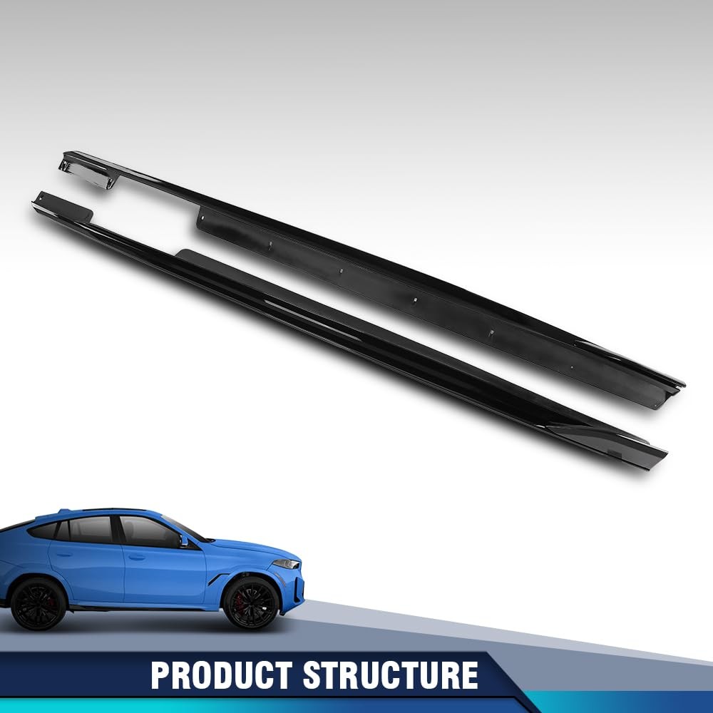 Side Skirts Panel BMW G06 X6 M Sport Bumper 2020-2025 F96 X6M Gloss Black 2PCS