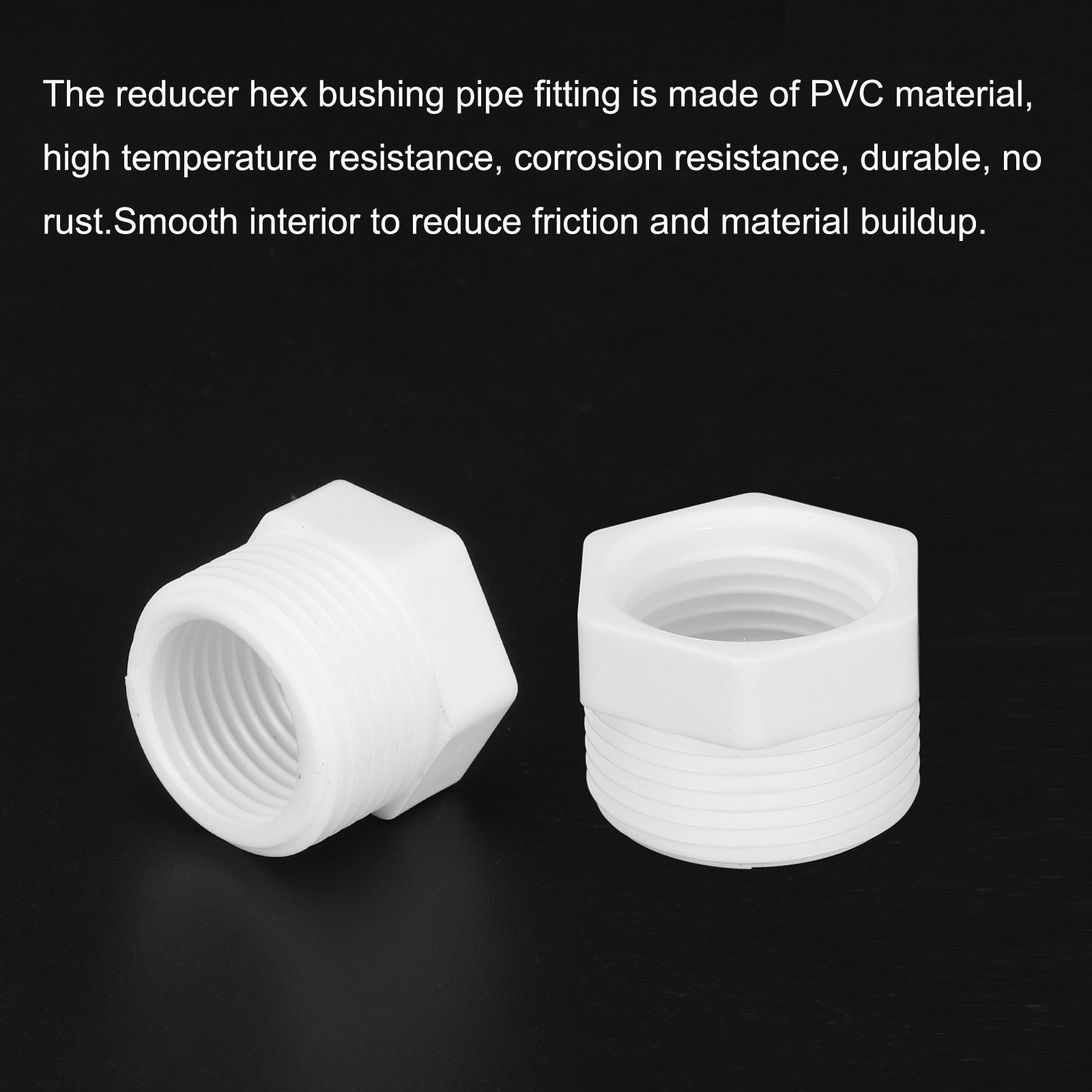8Pcs Pipe Fitting G3/4″ Male to G1/2″ Female Reducer Threaded
