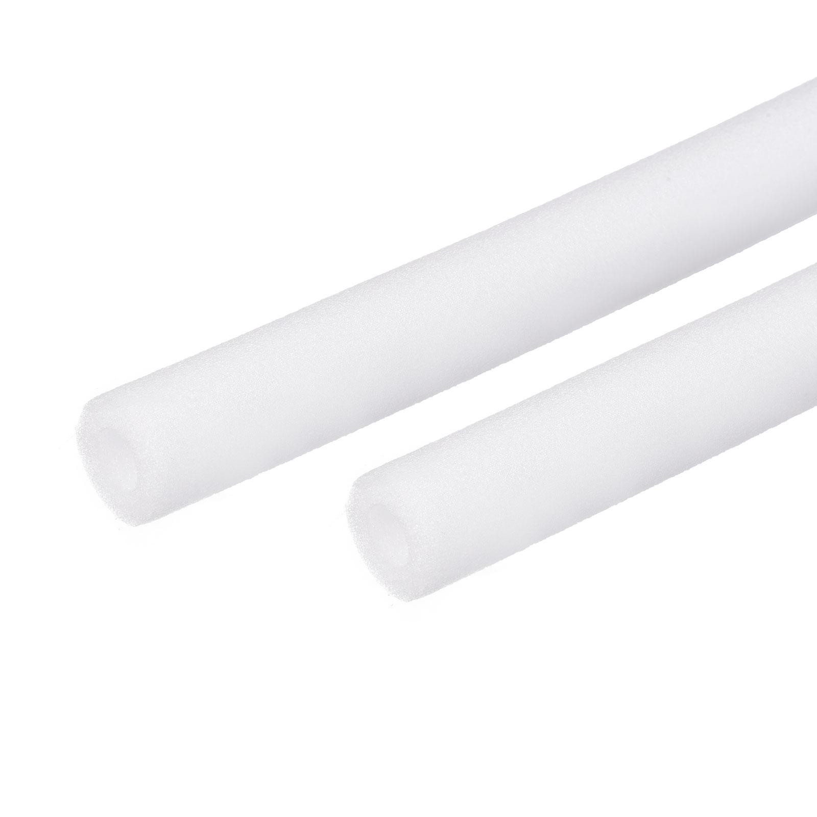 Foam Tube Sponge Protective Sleeve Heat Preservation 10x20mm White 2pcs