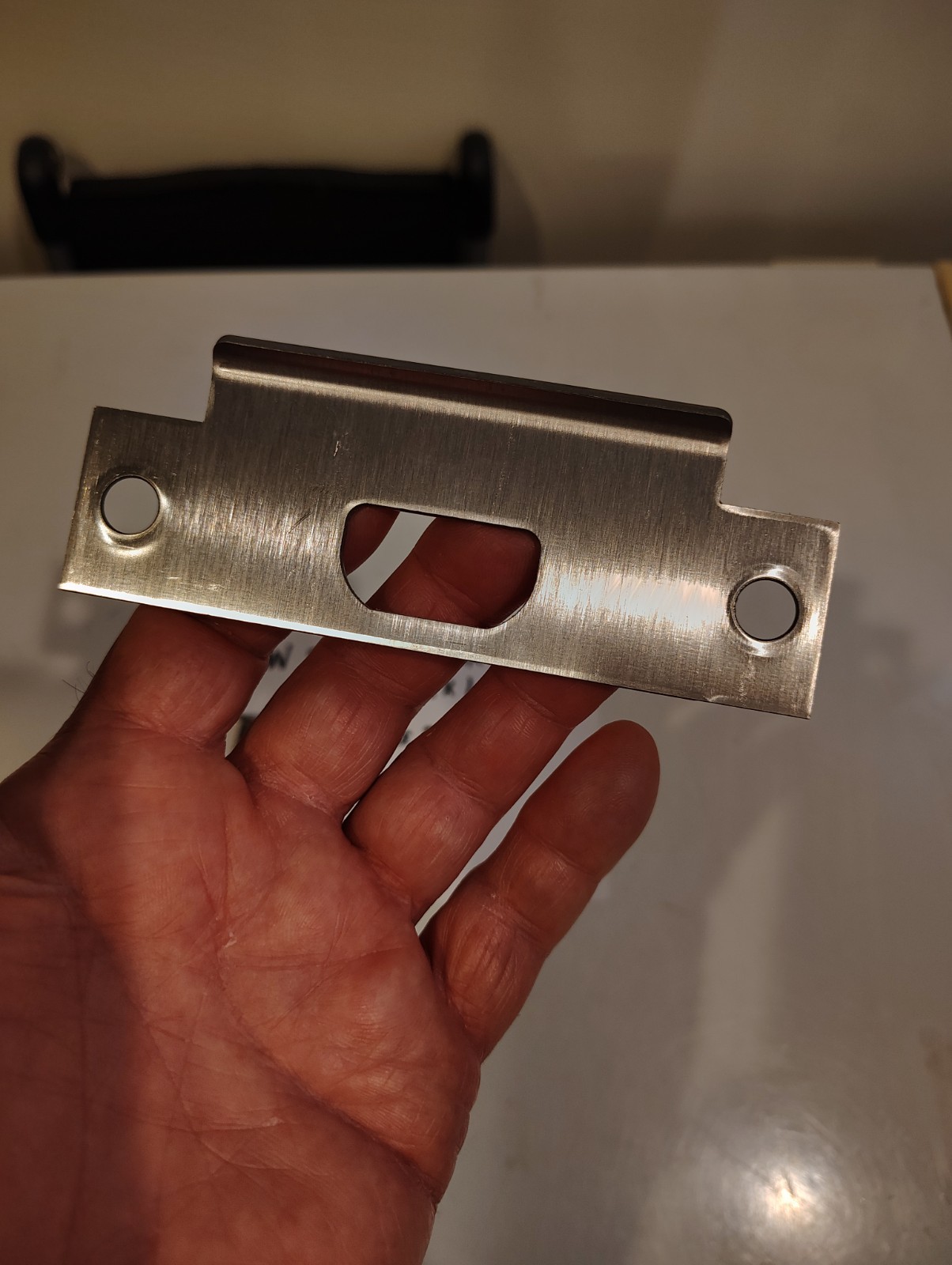 New Schlage Door Strike Plates Stainless Steel 4 7/8 In X 1 6/8