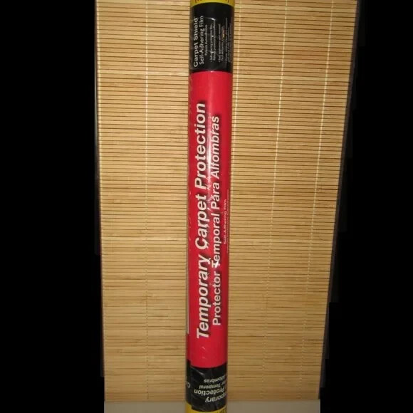 Temporary Carpet Protection Self-Adhering Film Shield 24″ x 50 ft USA (100sq ft)