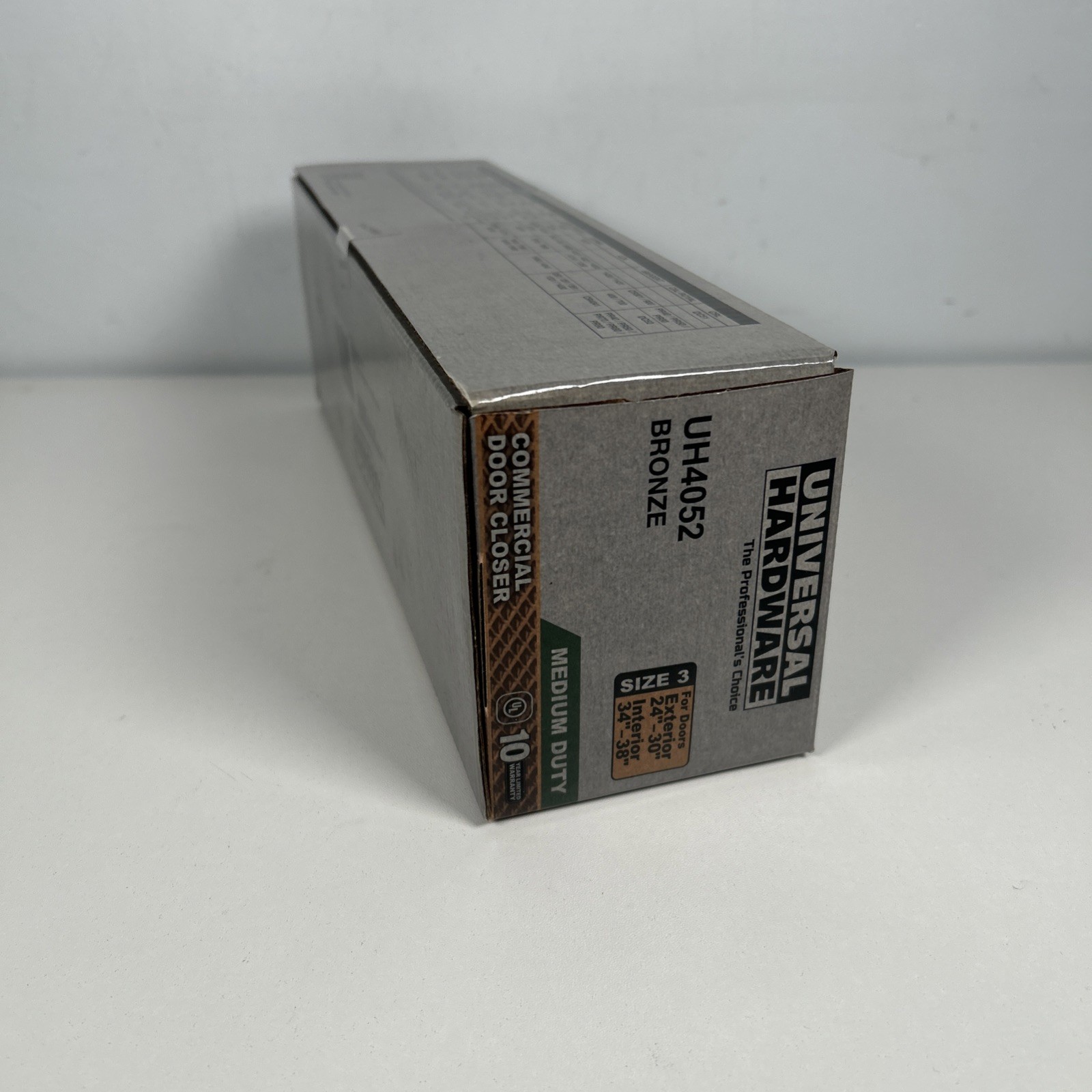 Universal Hardware Medium-Duty Bronze Commercial Door Closer UH4052