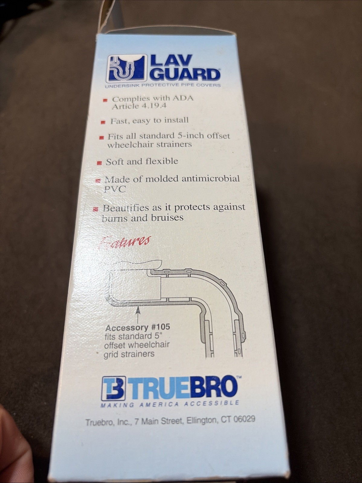 Truebro 105W Lav Guard Undersink Protective Pipe Covers NEW NB1