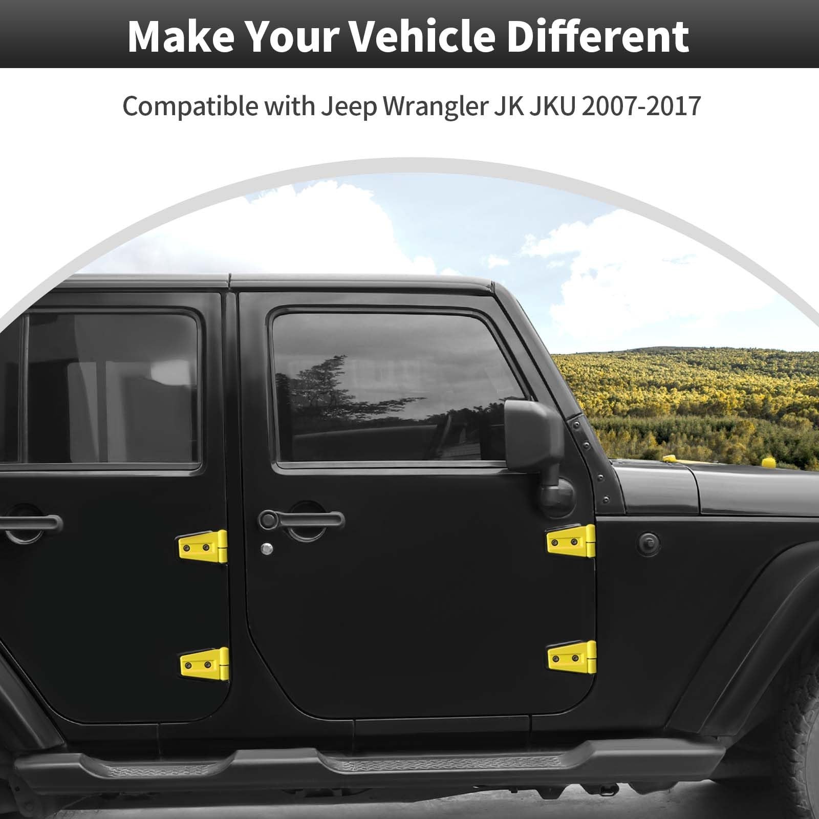 CheroCar Door Hinge Cover &Tailgate Hinge Cover & Engine Hood Rubber Head Cov…