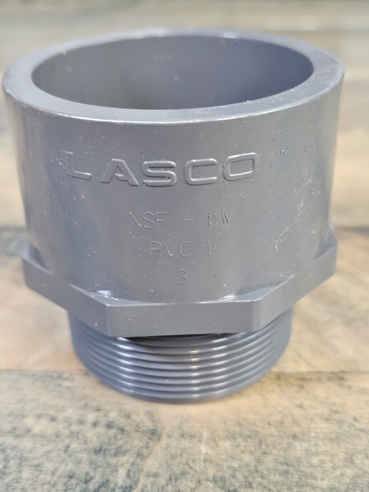 Lasco 836-020 2″ MPT x 2″ Slip Schedule 80 PVC Male Adapter 836020 NSF