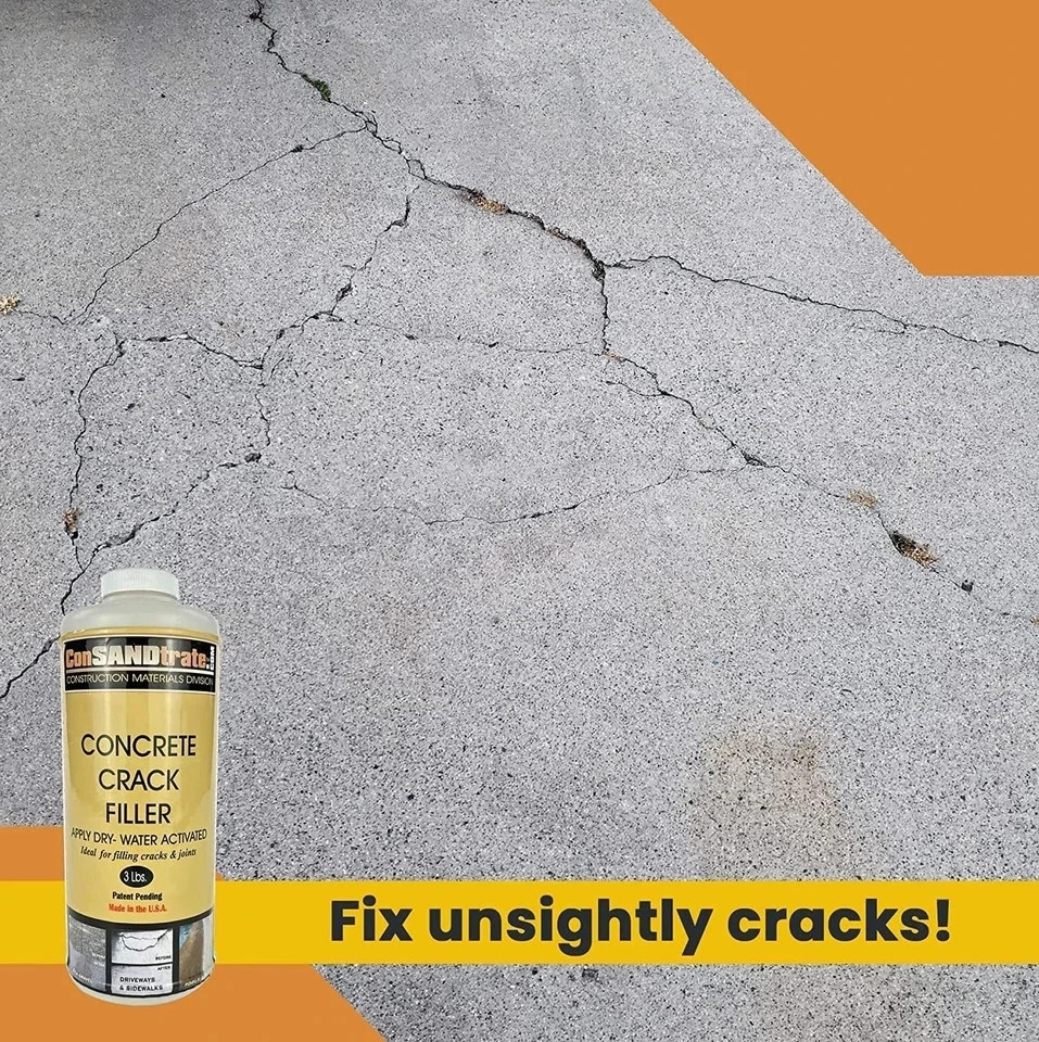 ConSANDtrate Gray Concrete Crack Filler 3 lb Polymer Repair Sealant