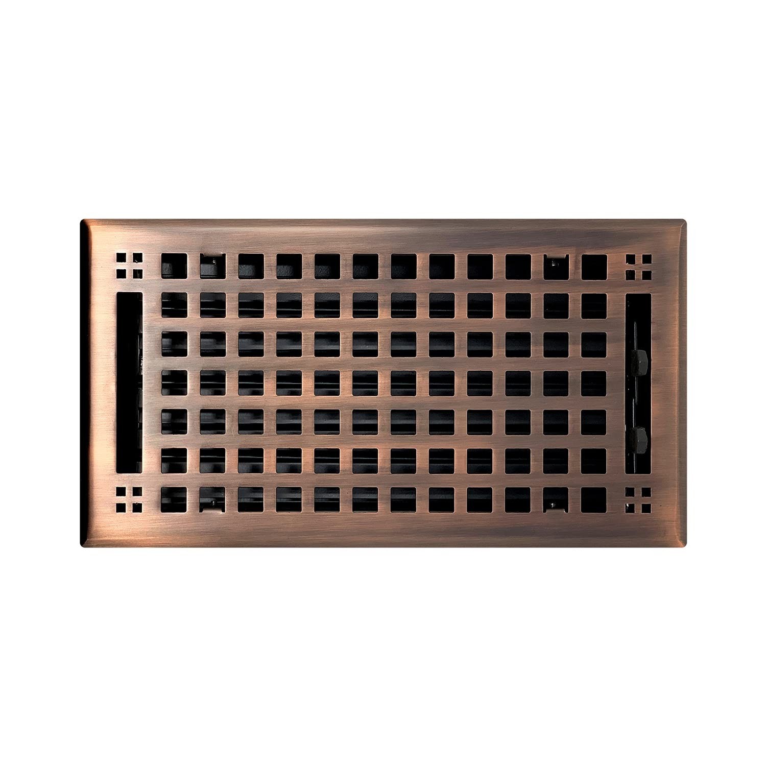 Madelyn Carter Contemporary Artisan Style Vent Cover, Solid Cast Steel Interi…