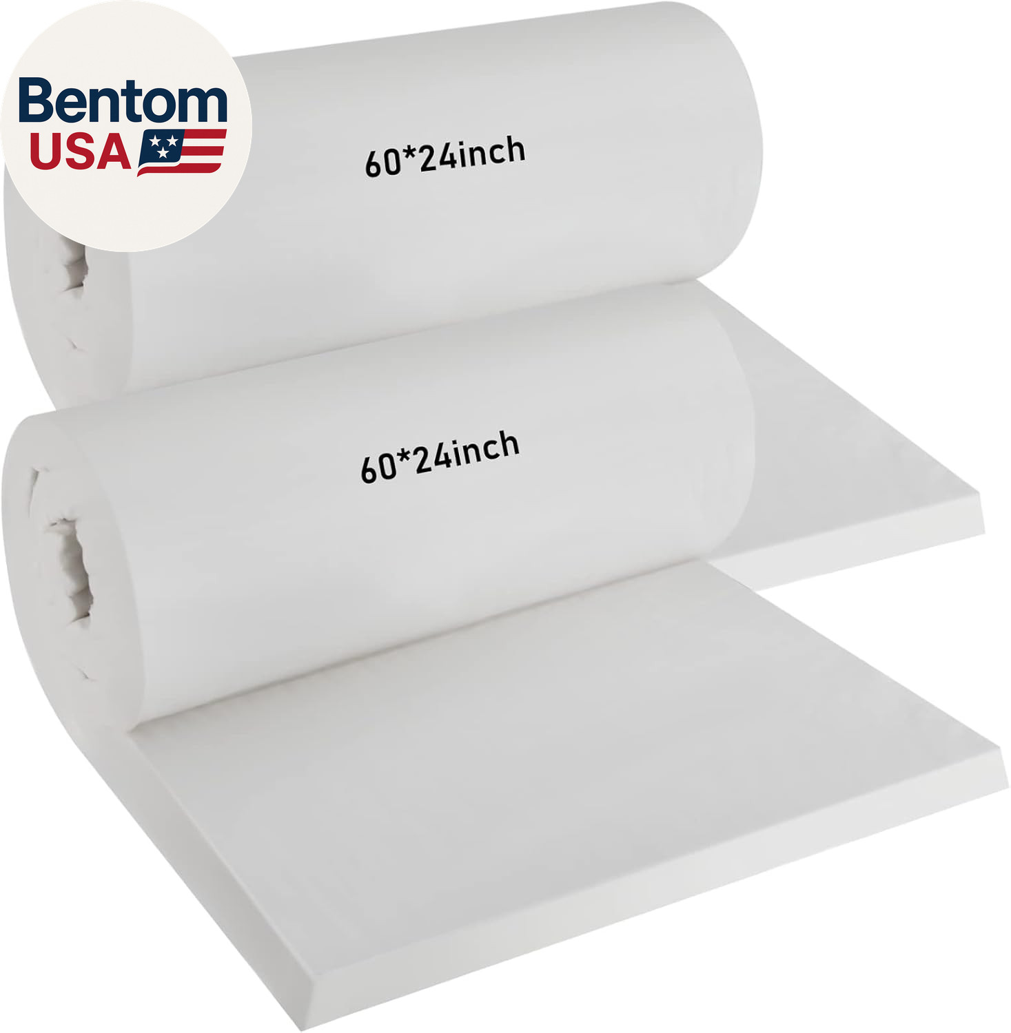 2 Pcs Ceramic Fiber Insulation Blanket 60 X 24 X 1 Inch High Density Heat 2600F