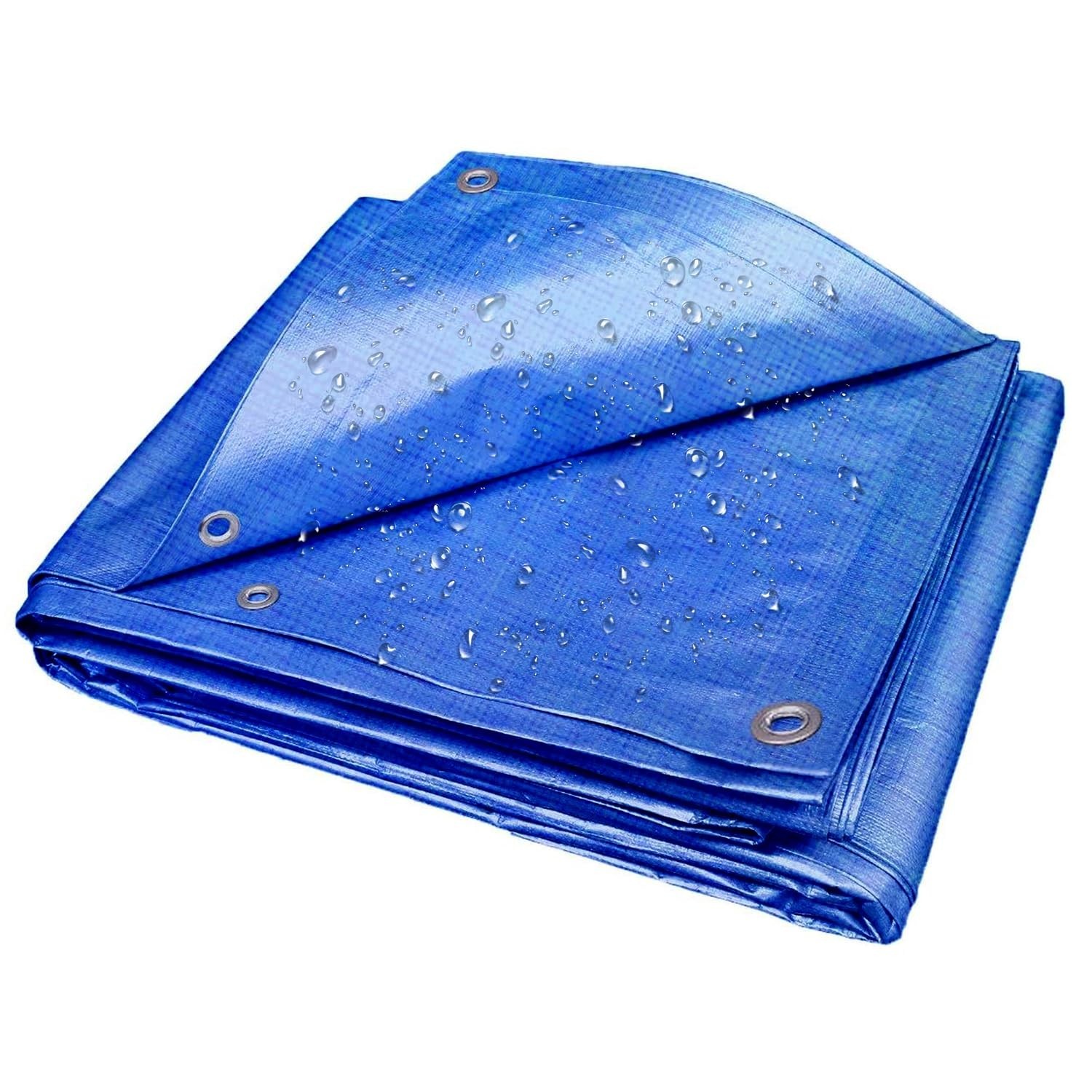 Windscreen4less 5′ x 7′ General Multiple Purpose 5 Mil Waterproof Blue Poly T…
