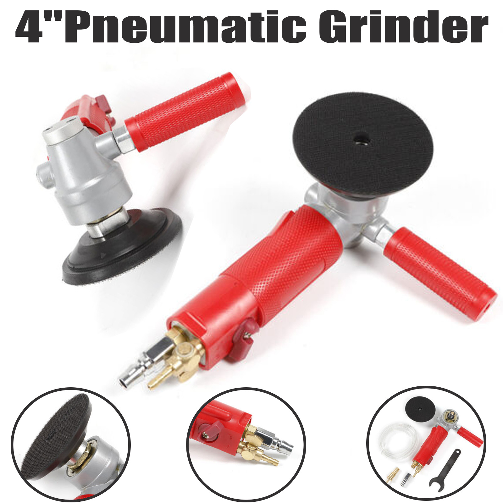 Wet Grinder Polisher Concrete Sanding stone Granite 4″ Polishing 1 Pad wrench US
