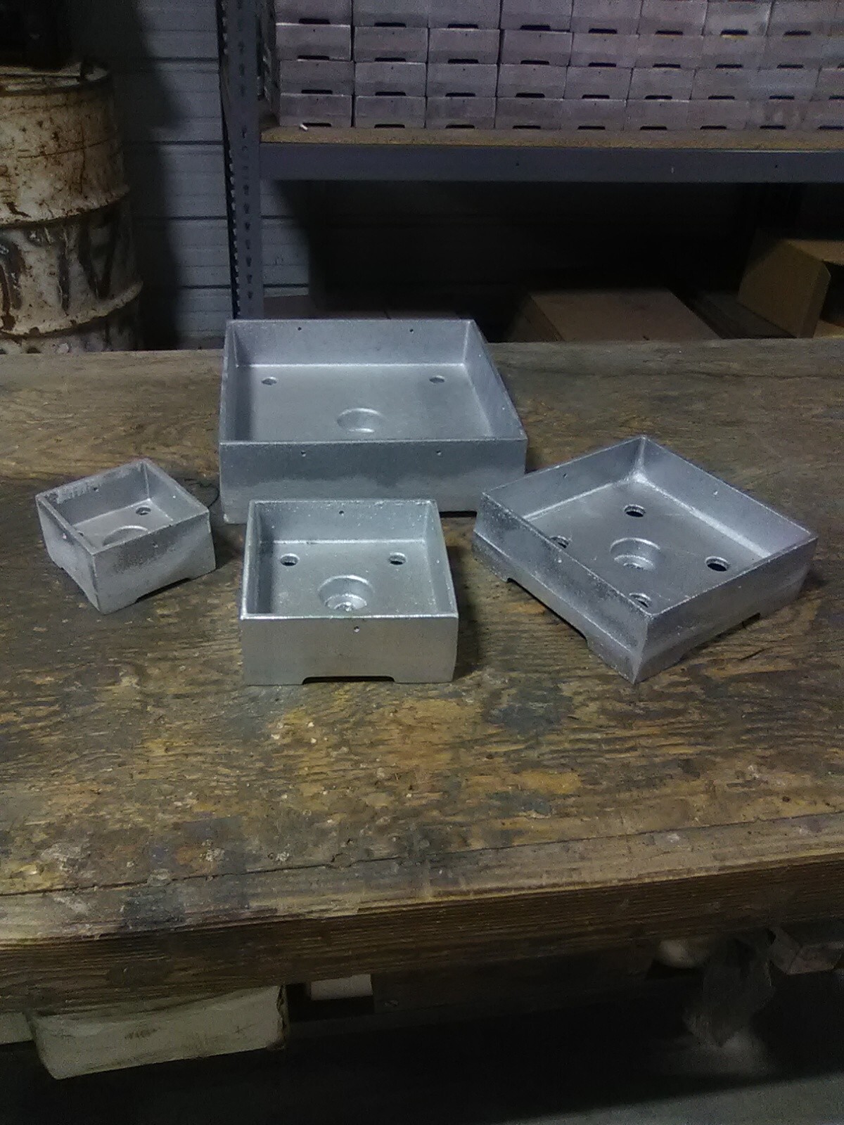 Post Base,Anchored 4×4 Heavy Cast Aluminum MADE IN THE USA ( 4 COUNT)