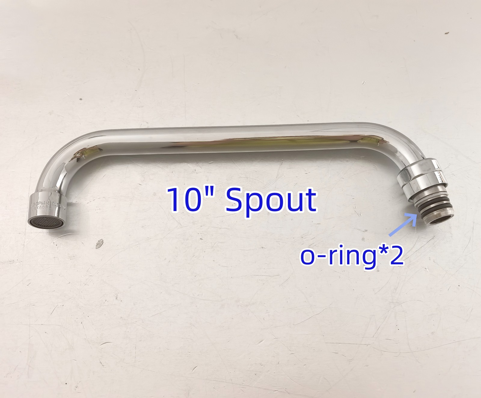 Commercial 10″ Swivel Spout Replacement Part for Professional Kitchen Faucet