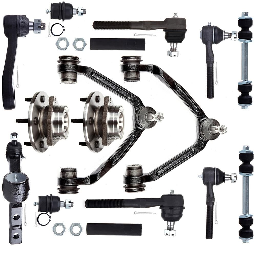 16PCS Front Suspension Kit Control Arms Tie Rods Sway Links 97-00 for Ford F-150