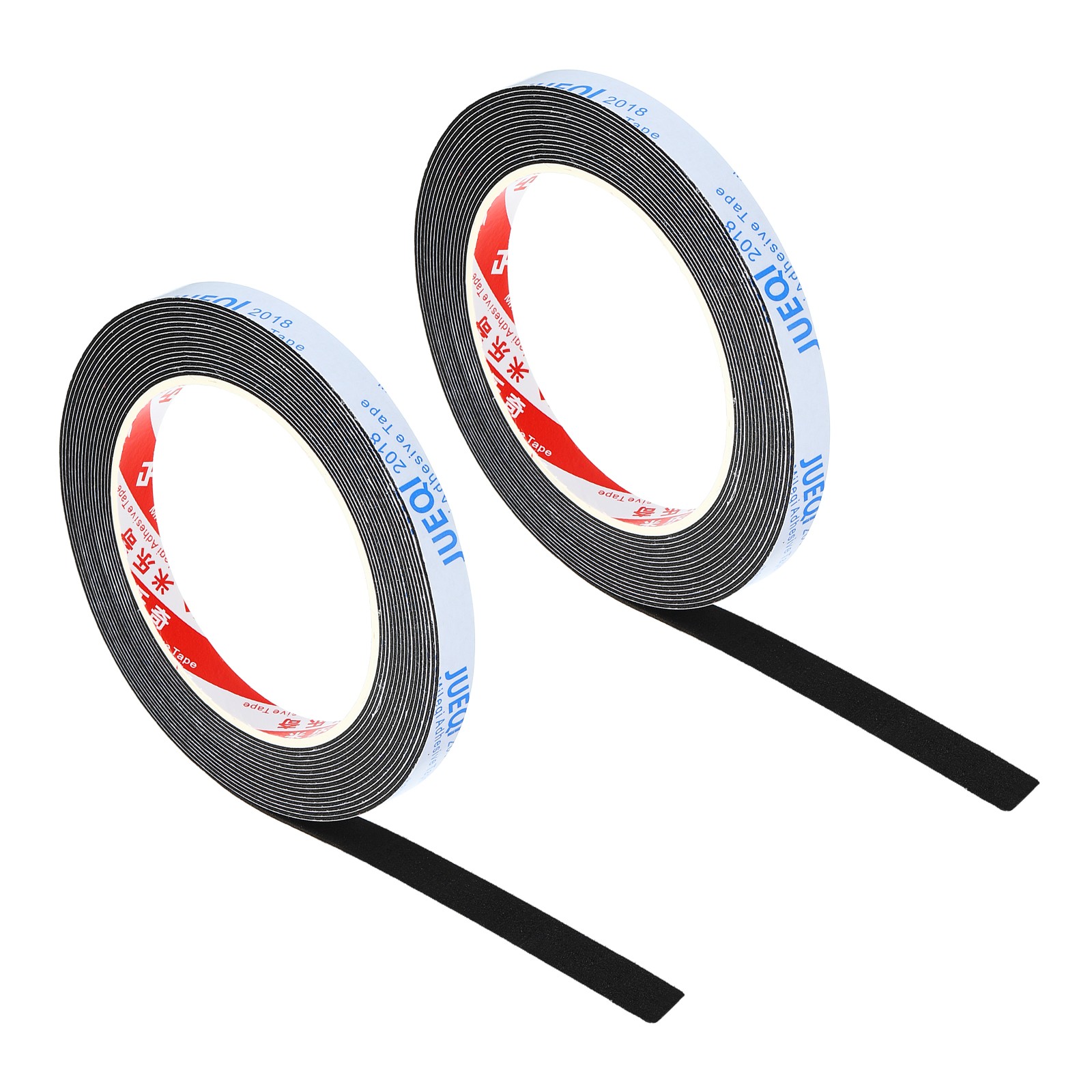 2Pcs 3/8″W x 3/64″T x 16.4Ft EVA Single Sided Foam Tape, Black