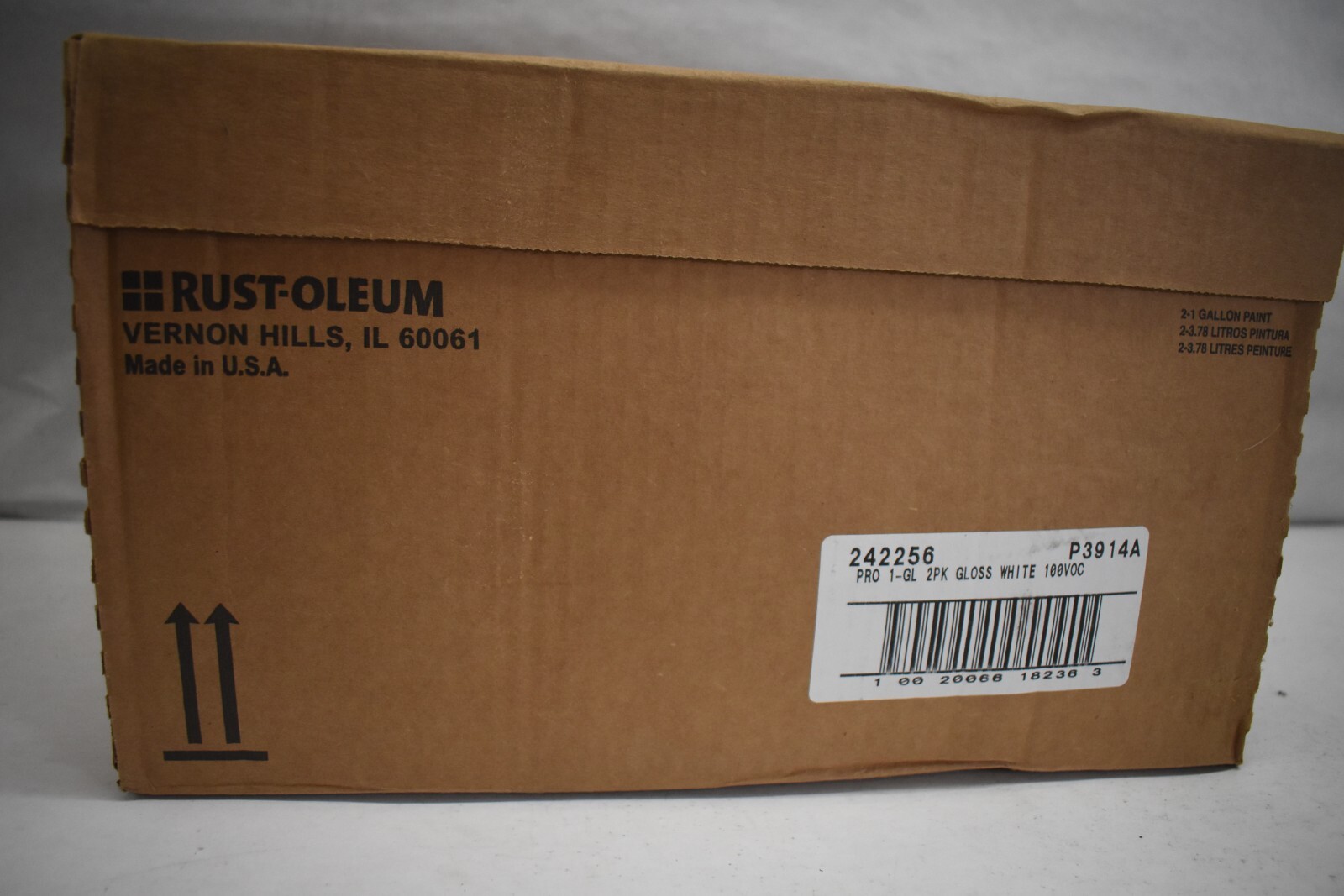 Lot of 2 Rust-Oleum 242256 High Performance Gloss White VOC Enamel 1 gal