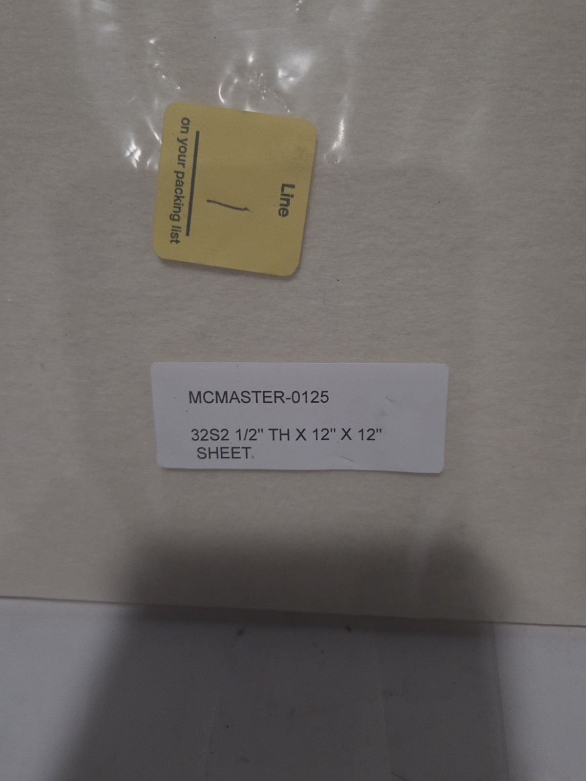 1/2″ Thickness 12″ x 12″ Off-White Strong Wool Fiber Felt S2-32 Sheet Plain Back