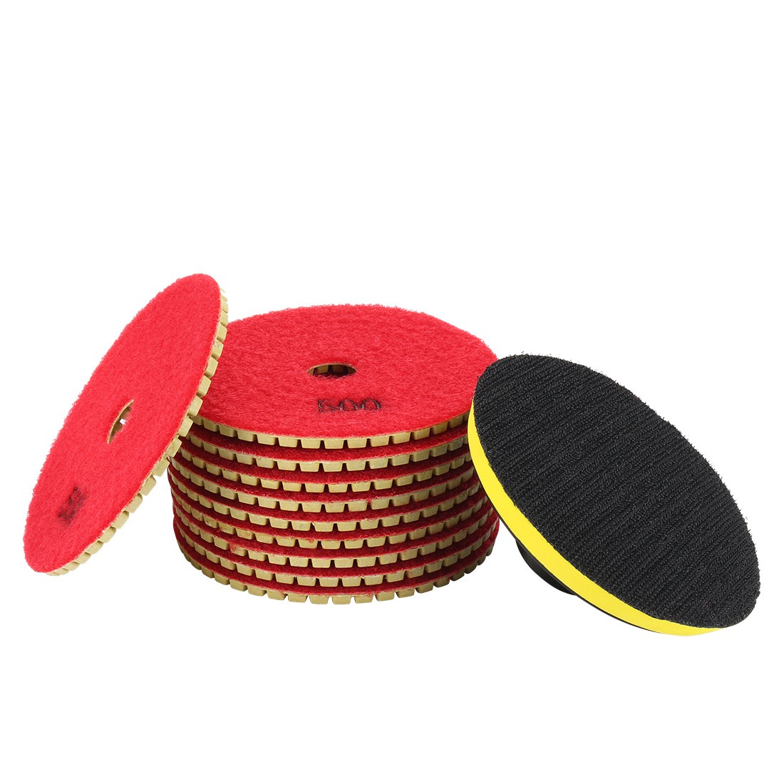 4″ Diamond Wet Polishing Pad Grit 500 10pcs for Granite Concrete Marble