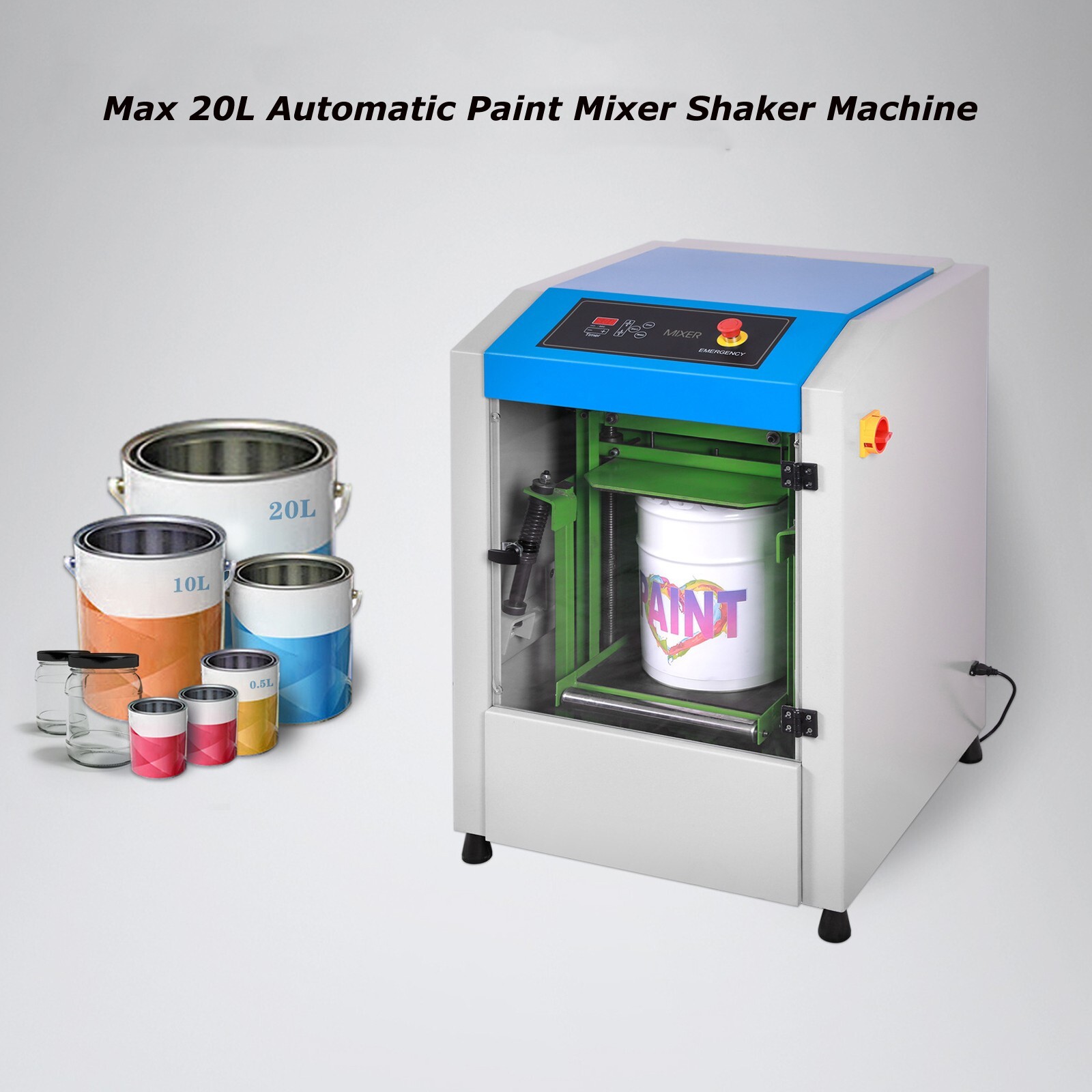 Industrial Fully-automatic Clamping Paint Mixer Shaker 0.5L- 20L Paint Coatings