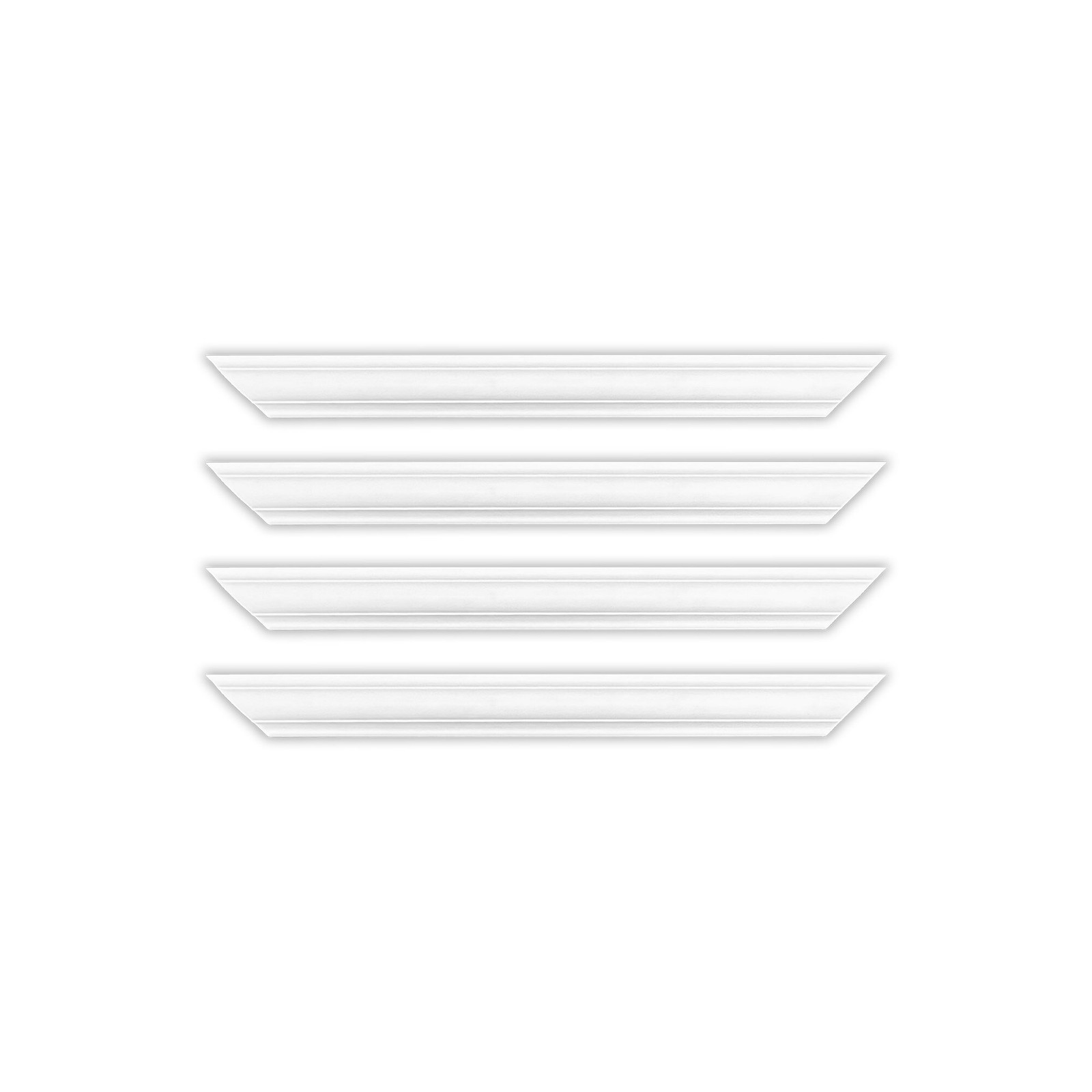 Outwater 18″ X 18″ White Pre-Mitered Wall Box Panel Frame Kit with Adhesive,